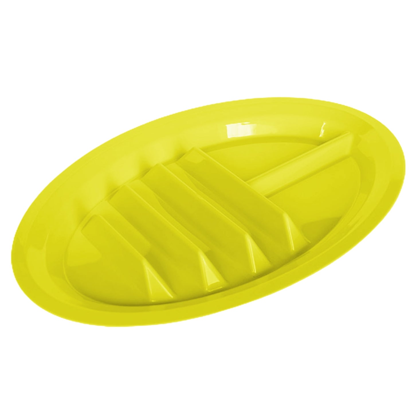 Ludlz Tacos Holder Plate Durable Easy to Clean Mexican Pancakes Corn Hot Dogs Cakes Toasts Food Tray for Home Yellow