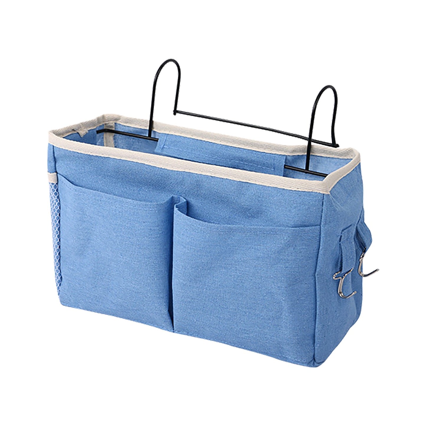 Jierger Bedside Caddy Hanging Bed Organizer Storage Bag Pocket for Bunk and Hospital Beds, College Dorm Rooms Baby Bed Rails, Camp 4 Pockets One Size Z-D 2PCS