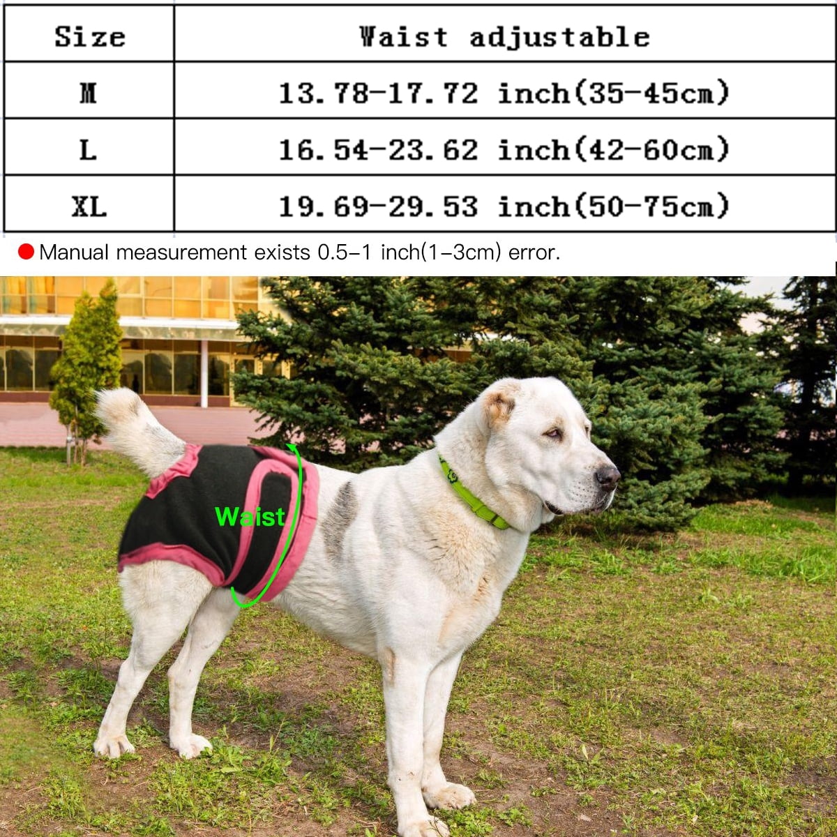 Comfortable Dog Underwear Dog Diapers Pants Male Female to Put On/Off Breathable Physiological Pants Reusable Sanitary Panties for Small to Large Dogs Pet (1pcs, Pink, XL) M Pink