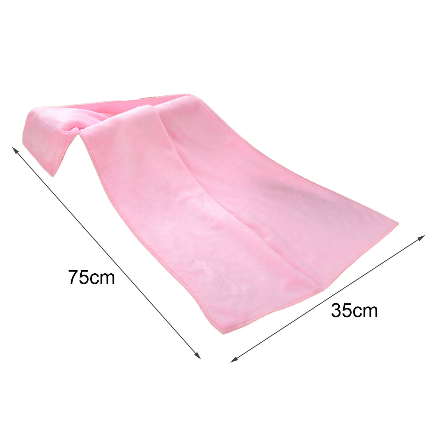 1Pc Microfiber Hair Towel Soft Super Absorbent Microfiber Microfiber Hair Towel Wraps Women for Gym Black