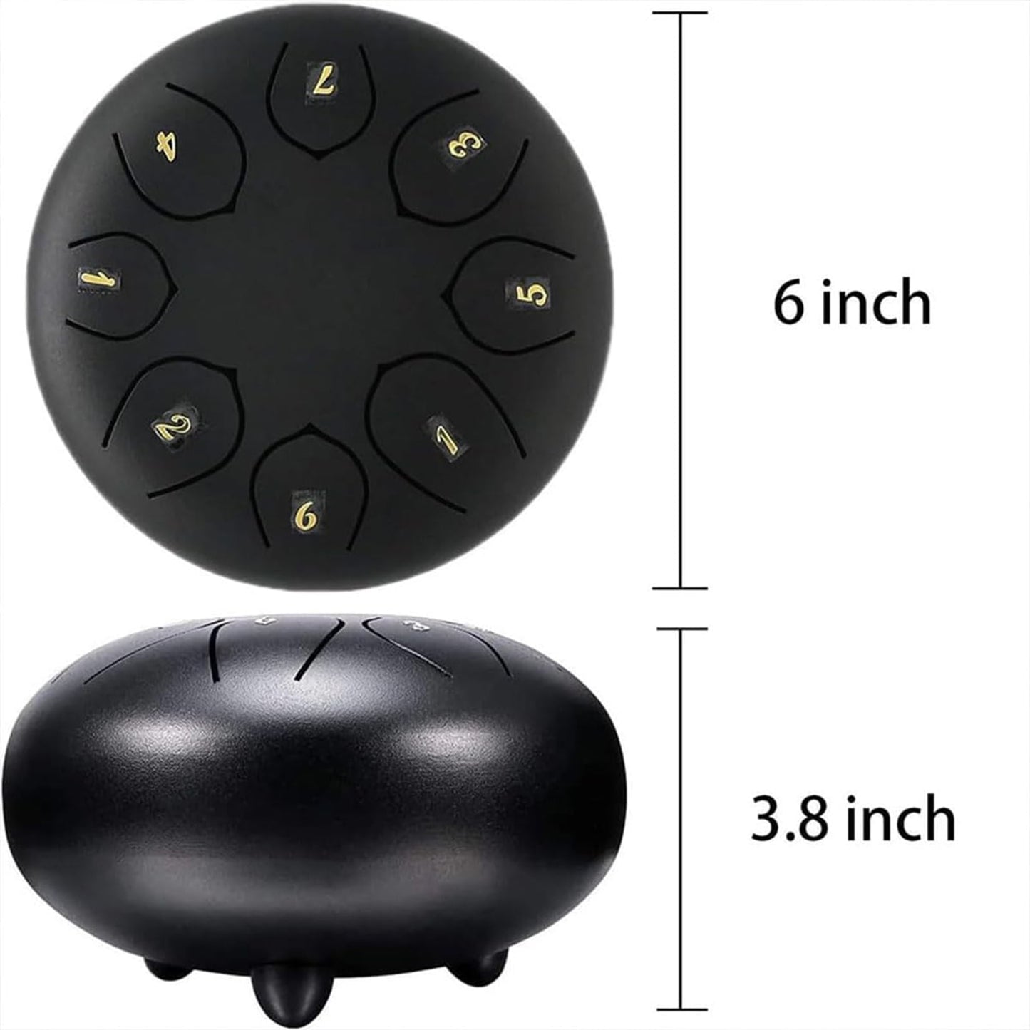 Rain Drum for Outside Garden,Chakra Drum for Rain Outdoor, Drum Rain Chime Waterproof,Rain Drum for Garden Instrument, chakra Drum 6 Inches 8 Notes, Chakra Rain Drum Outdoor A03