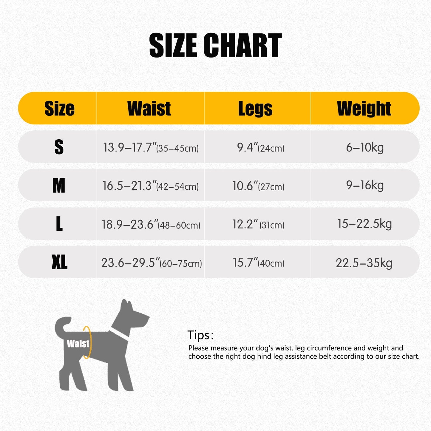 Dog Sling for Large Dogs Hind Leg Adjustable Dog Lift Harnesses For Walking/Climbing Pet Auxiliary Slings for Elderly, Disabled Dogs S