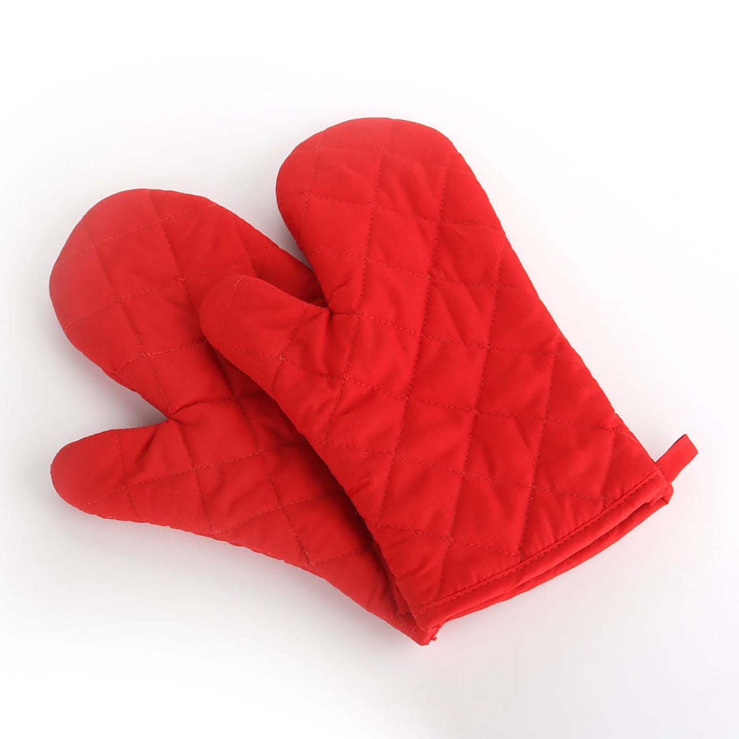 Poaug Oven Mitts on Sale Clearance 2Pc Oven Gloves Grill Gloves Slippery Cooking Gloves for Cooking Baking Grilling Yellow Red