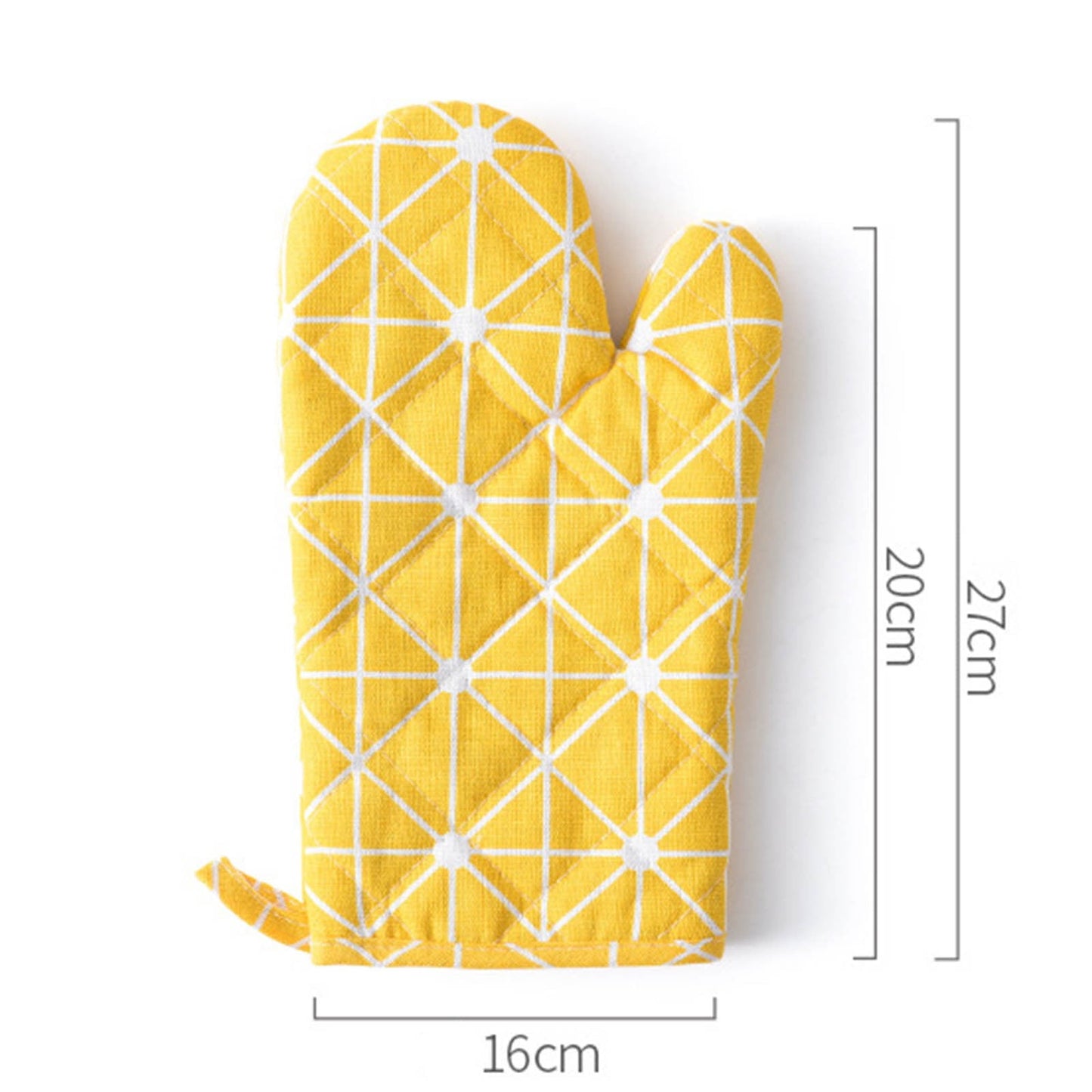 Poaug Oven Mitts on Sale Clearance 2Pc Oven Gloves Grill Gloves Slippery Cooking Gloves for Cooking Baking Grilling Yellow Z3-Yellow