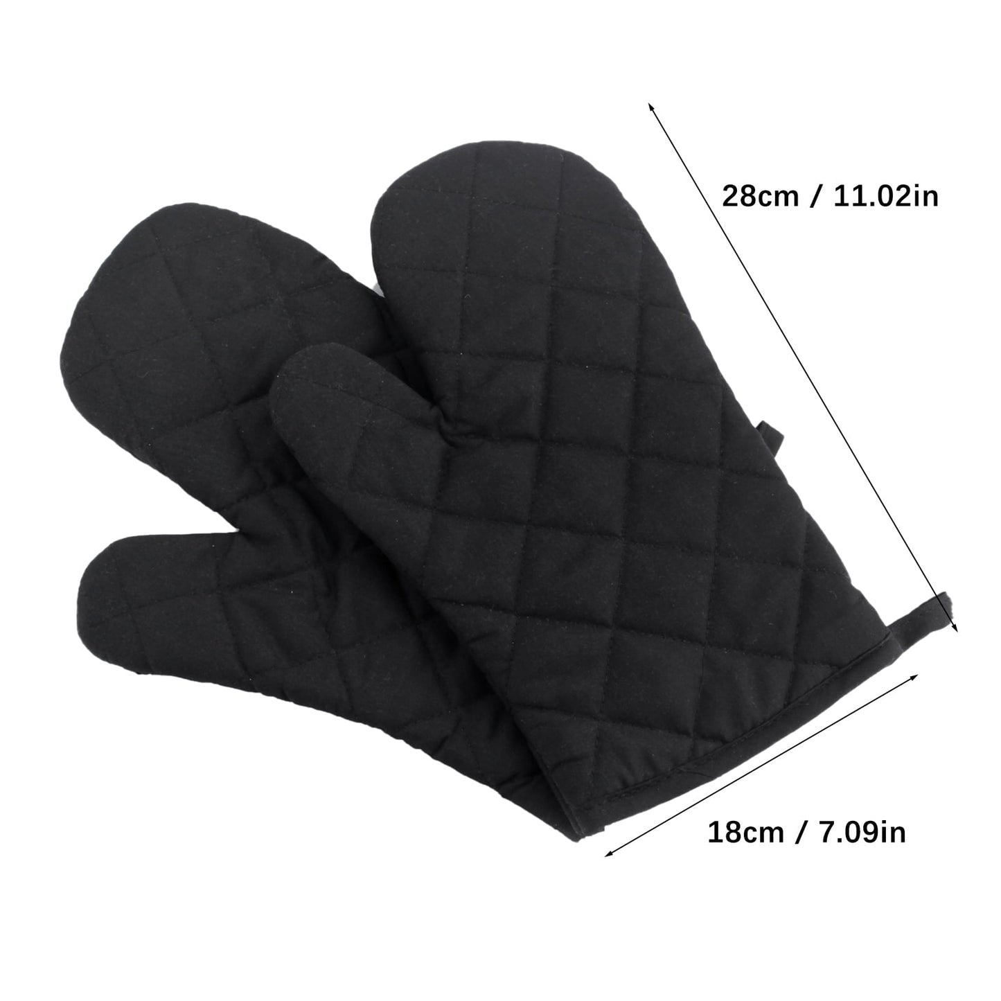 Poaug Oven Mitts on Sale Clearance 2Pc Oven Gloves Grill Gloves Slippery Cooking Gloves for Cooking Baking Grilling Yellow Z5-Green
