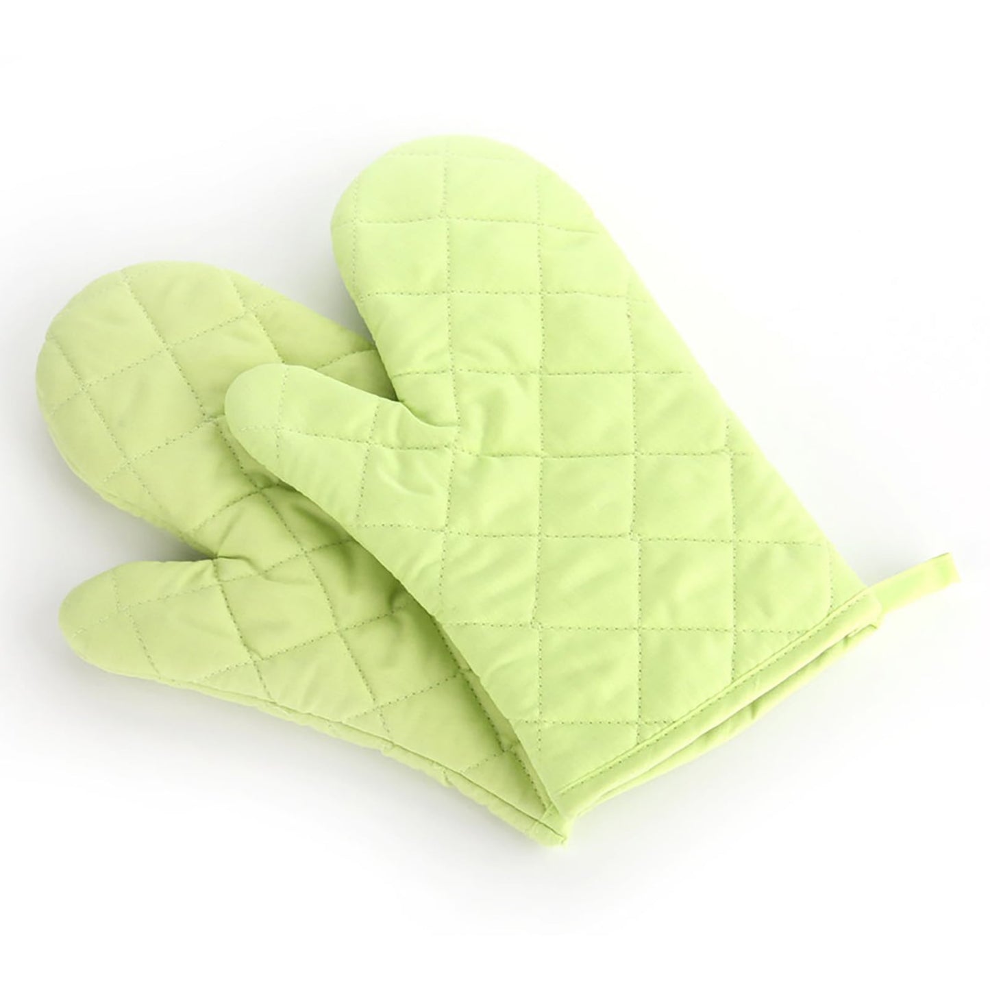 Poaug Oven Mitts on Sale Clearance 2Pc Oven Gloves Grill Gloves Slippery Cooking Gloves for Cooking Baking Grilling Yellow Z5-Green