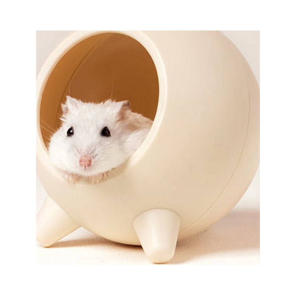 Visland House Semi-closed Keep Warm Burrowing Comfortable Hamster House Large Hideout for Hedgehog Chinchilla Bear Dragon nest Hamster Accessories Pink