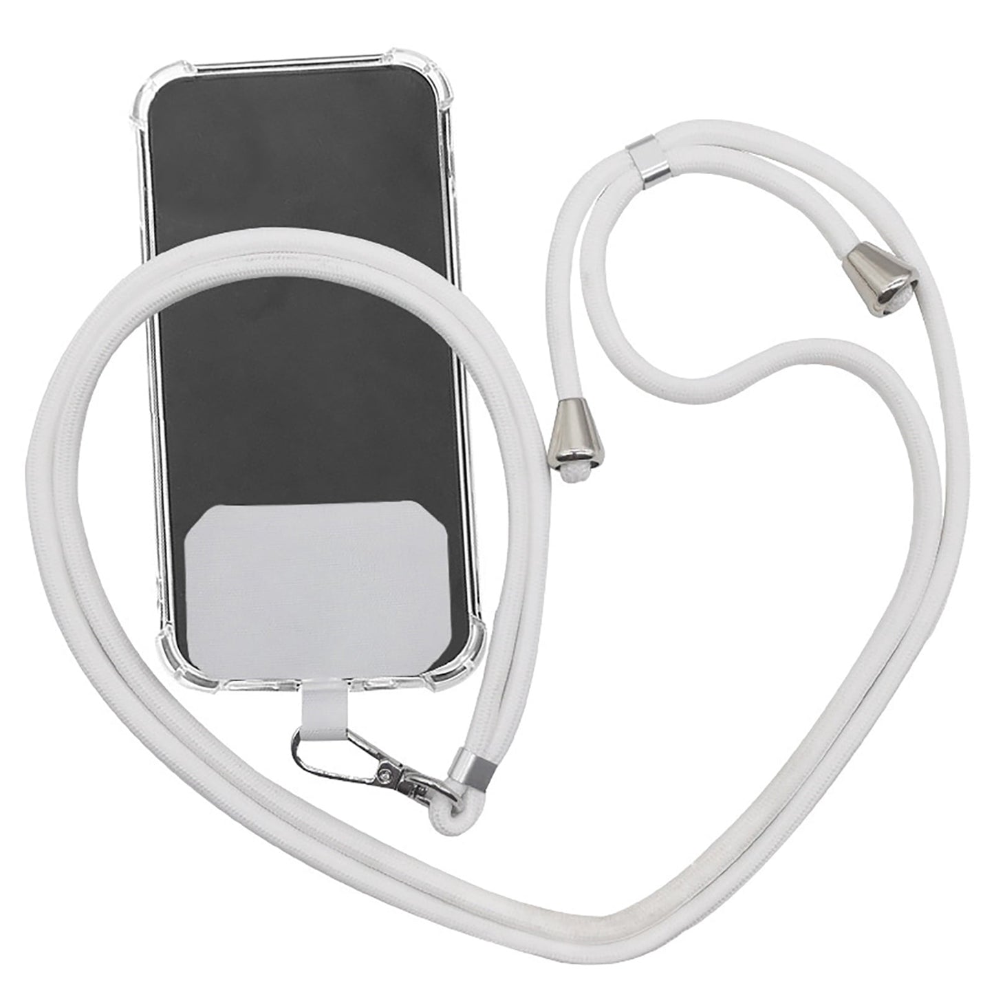 Mightlink Phone Lanyard,Universal Crossbody Cell Phone Lanyards Adjustable Shoulder Neck Straps,Cell Phone Lanyard Compatible for All Smartphones Light Grey