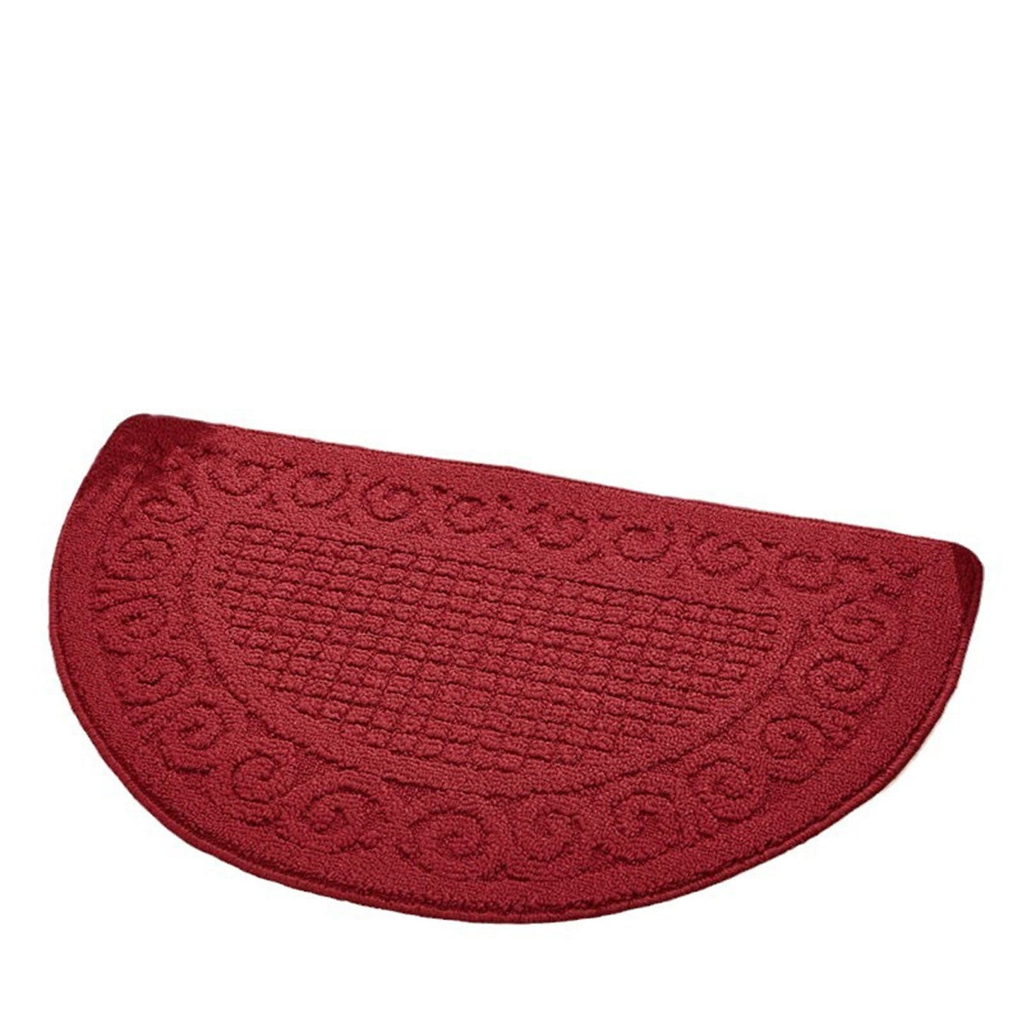 sunsanly Doormat Semi-Circle Shape Anti-slip Absorbs Moisture And Dirt Wear-resistant Indoor Entrance Door Mat Living Room Kitchen Bathroom Entryway Carpet 1pc Coffee