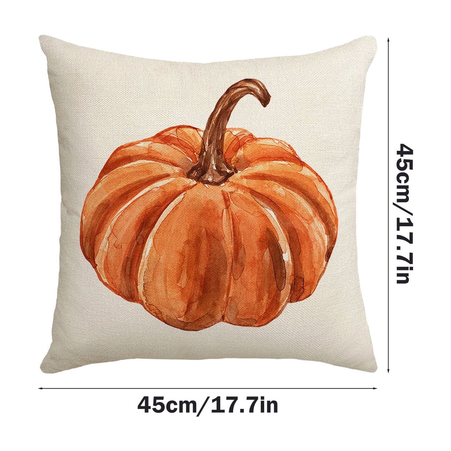 Darzheoy Fall Pillow Covers 18 x 18 inch Pumpkin Maple leaves Throw Pillow Covers Outdoor Autumn Thanksgiving Harvest Farmhouse Pillowcase Cushion Case for Home Sofa Fall Decor A