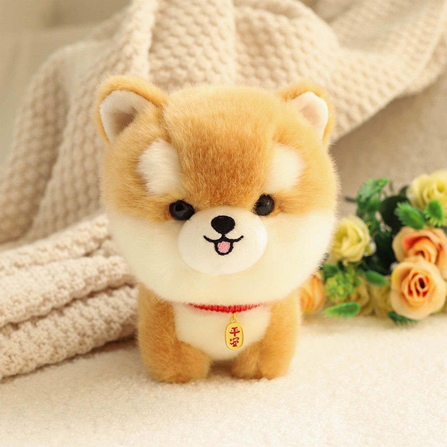 Chmadoxn Dog Plush Toys Cute Soft Stuffed Cartoons Puppy Plush Dolls Suitable Lovers Birthday Party Gift for Children and Adults