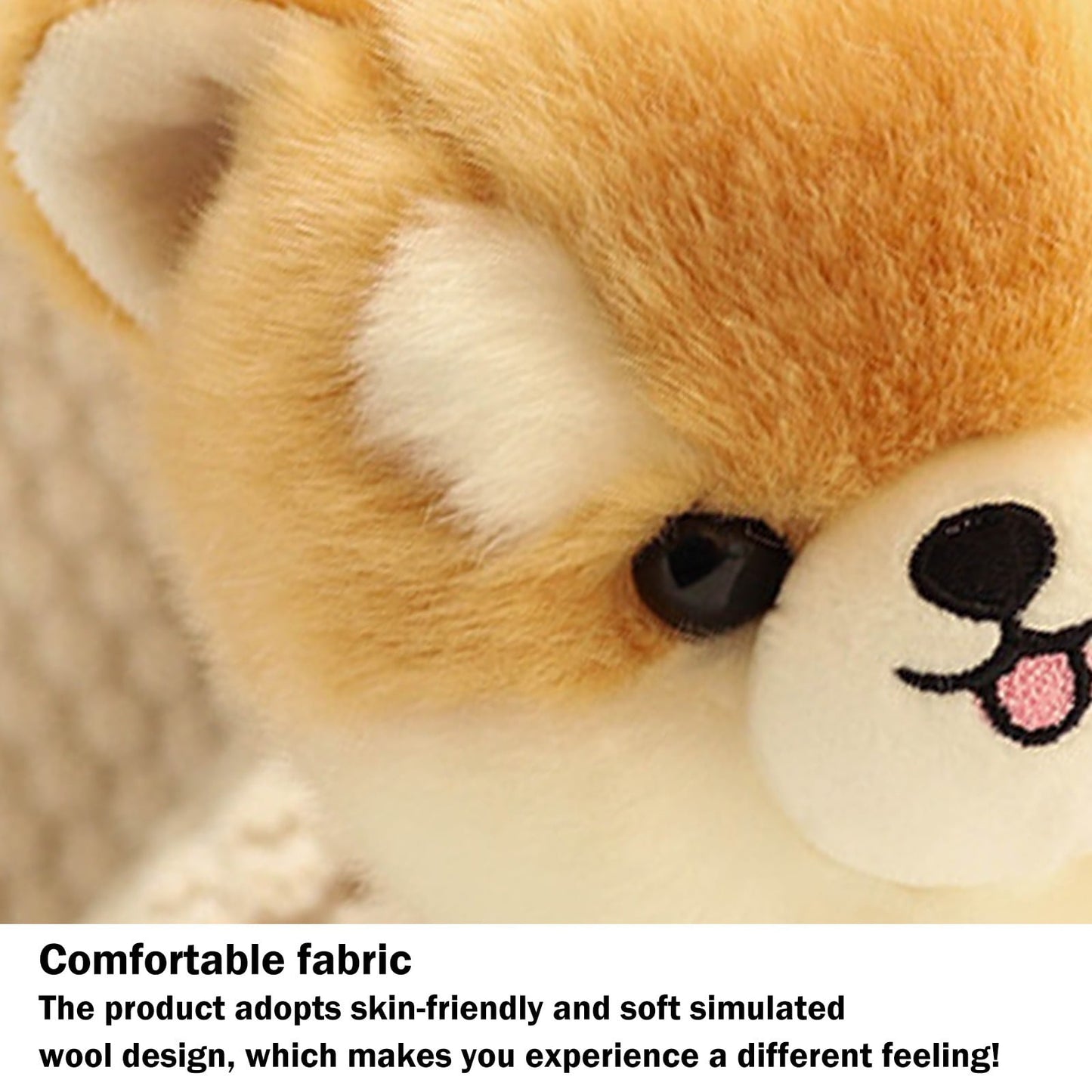 Chmadoxn Dog Plush Toys Cute Soft Stuffed Cartoons Puppy Plush Dolls Suitable Lovers Birthday Party Gift for Children and Adults