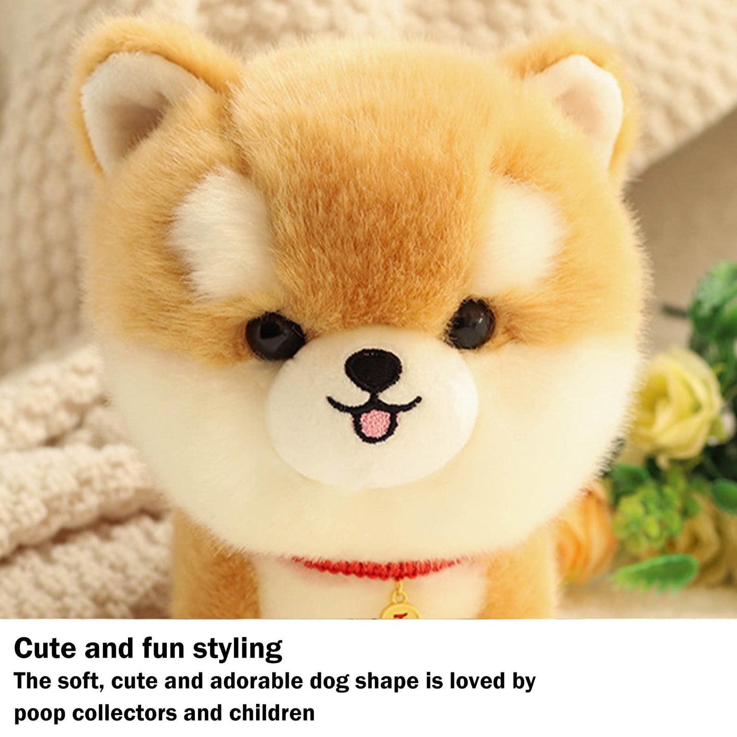 Chmadoxn Dog Plush Toys Cute Soft Stuffed Cartoons Puppy Plush Dolls Suitable Lovers Birthday Party Gift for Children and Adults