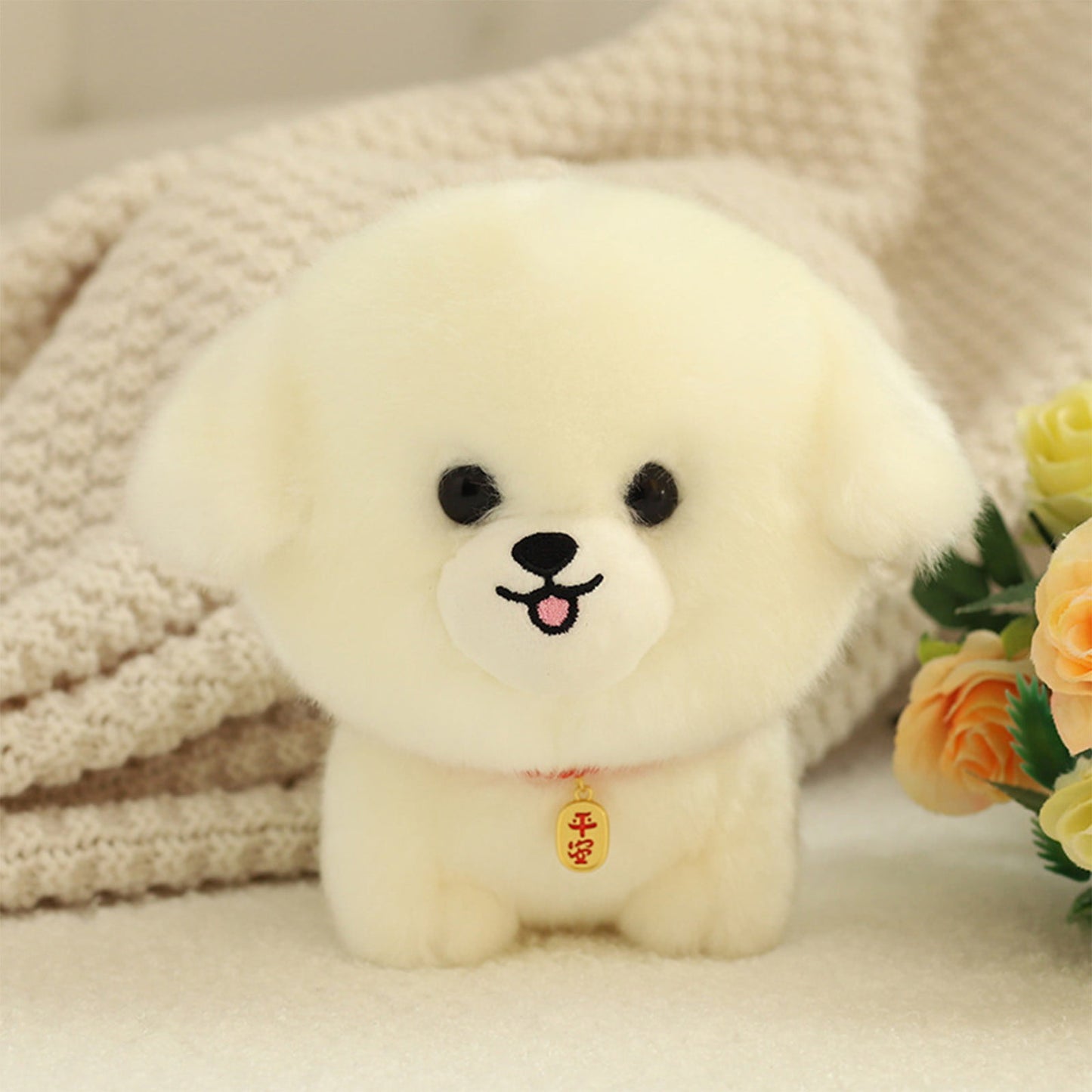 Chmadoxn Dog Plush Toys Cute Soft Stuffed Cartoons Puppy Plush Dolls Suitable Lovers Birthday Party Gift for Children and Adults