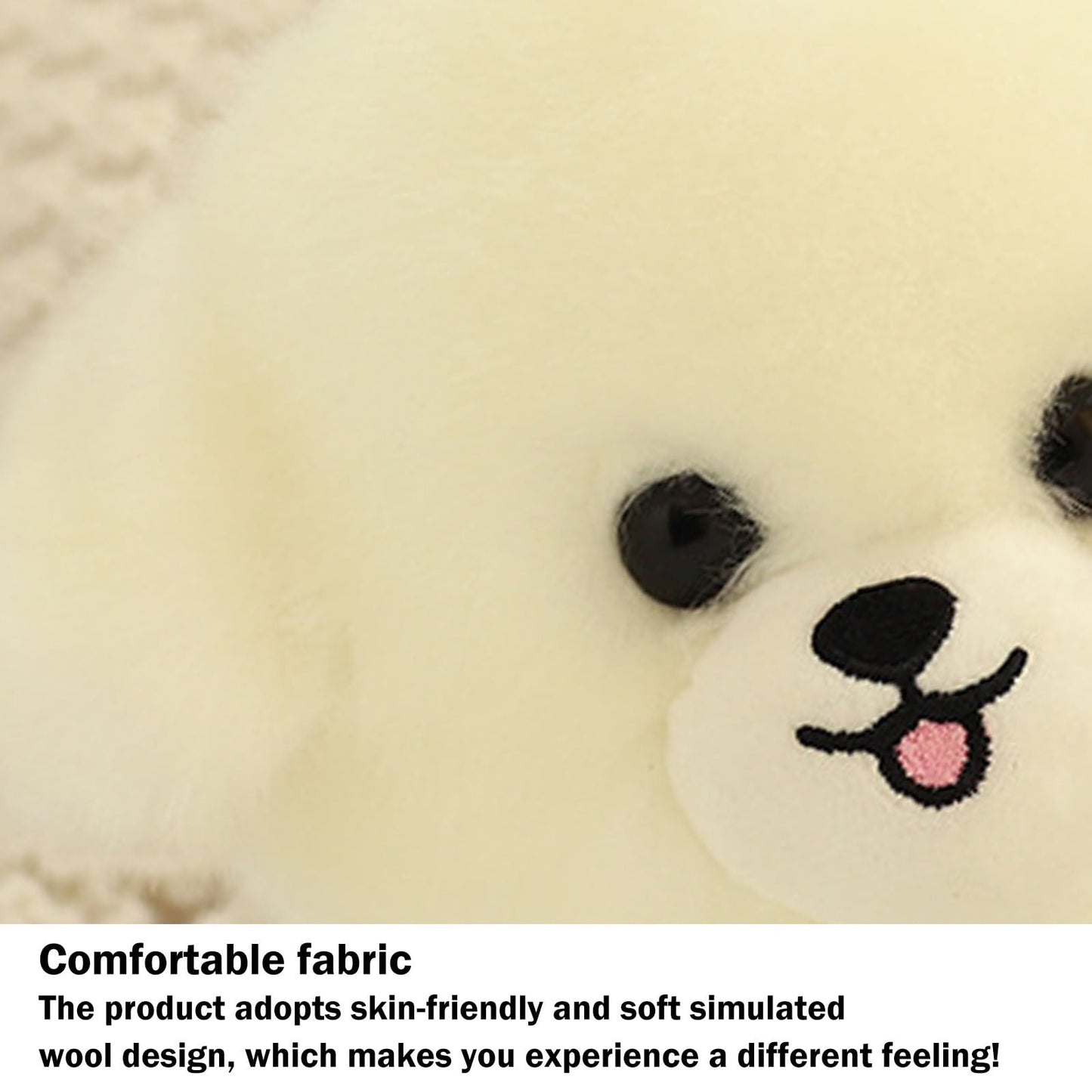 Chmadoxn Dog Plush Toys Cute Soft Stuffed Cartoons Puppy Plush Dolls Suitable Lovers Birthday Party Gift for Children and Adults