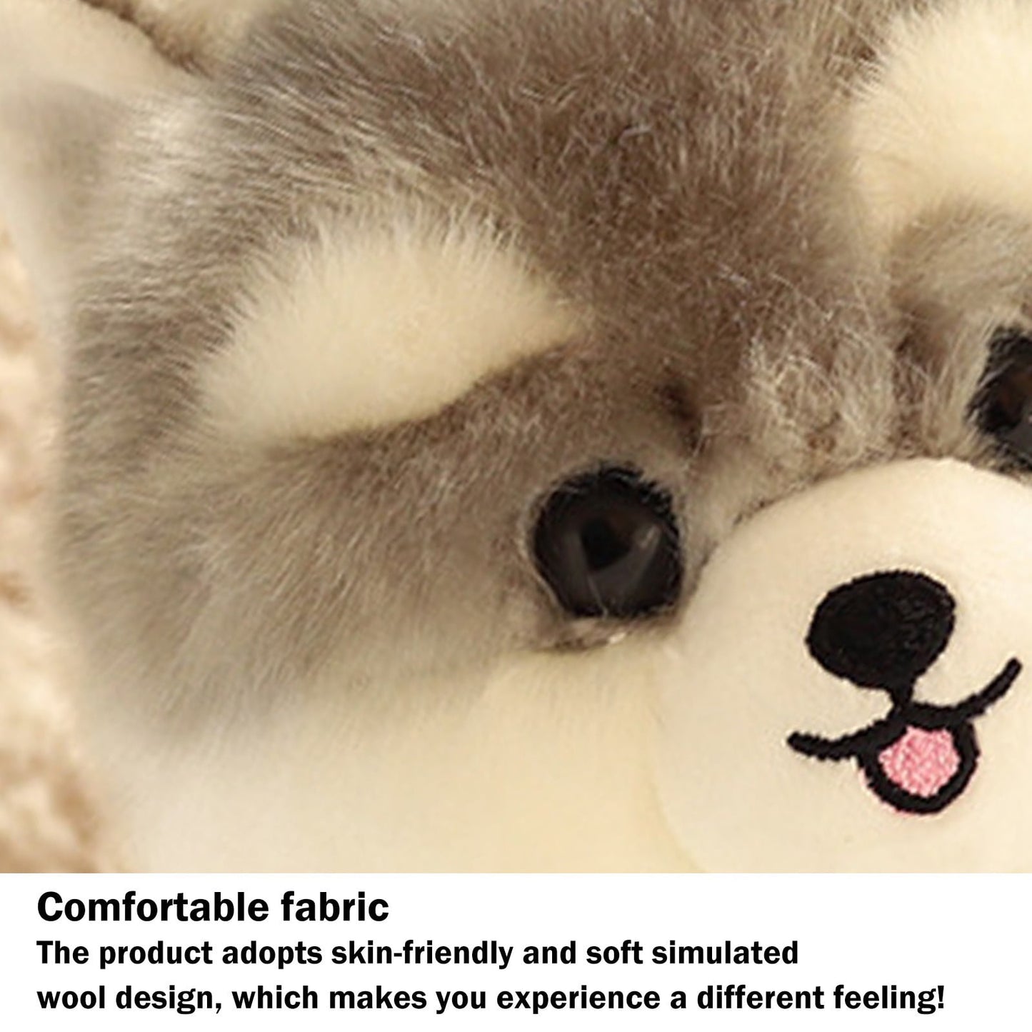 Chmadoxn Dog Plush Toys Cute Soft Stuffed Cartoons Puppy Plush Dolls Suitable Lovers Birthday Party Gift for Children and Adults