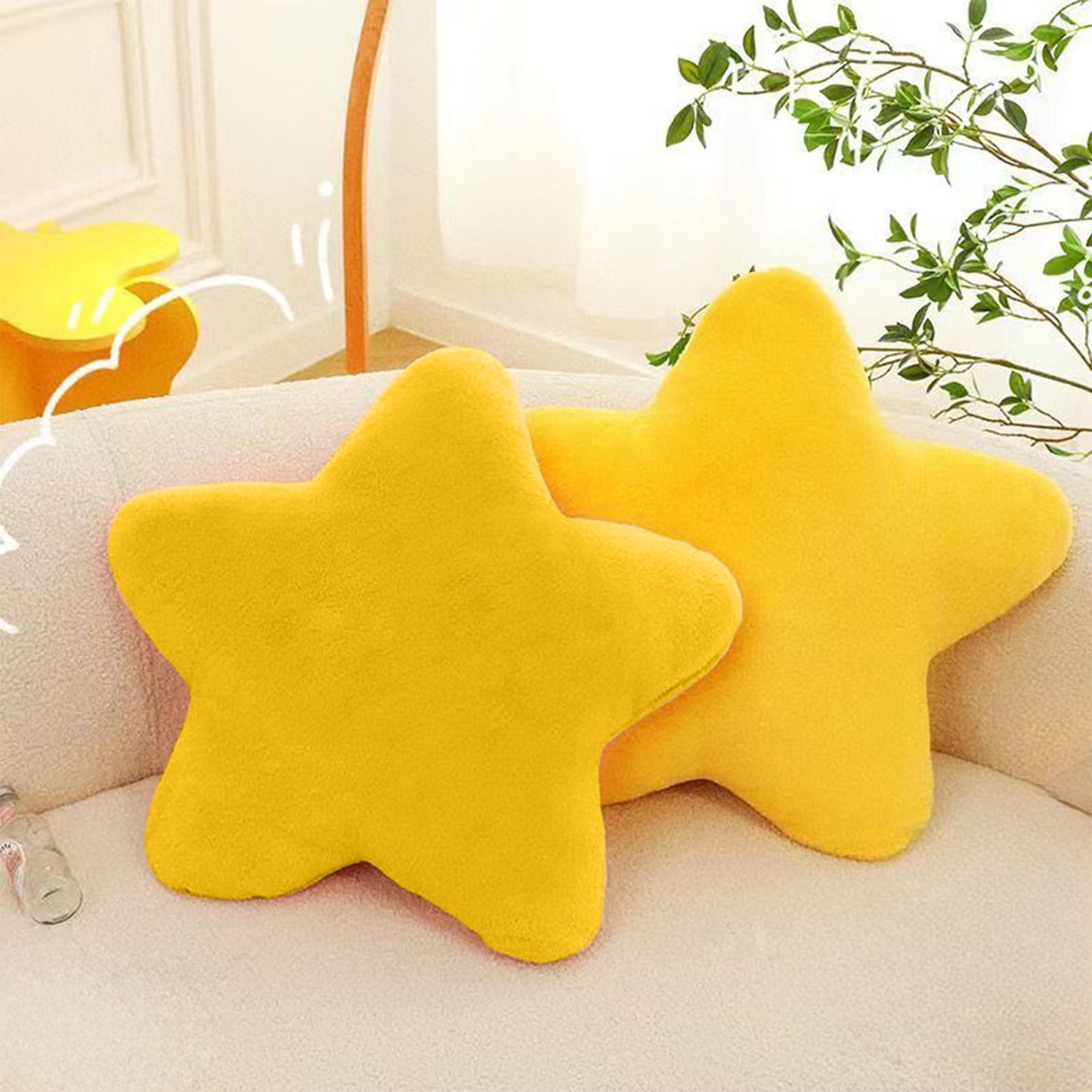Chmadoxn Toddler Toys, Baby Toys Star Pillow Decorative Throw Pillows For Bed Couch Star Shaped Pillow Floor Cushions Room Decor Pillow With Soft Faux For Sofa Bedroom Toys for Kids, Birthday Gifts 13.7×13.7×1.2 in BU