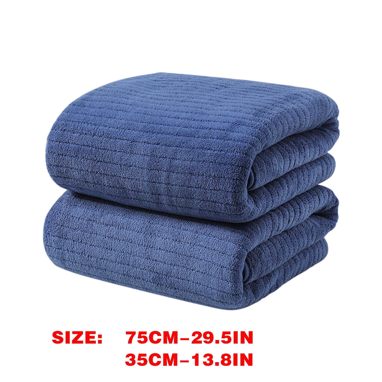 Chmadoxn Microfiber Hair Towel Wrap - Quick Dry Curly Hair Wraps for Women Wet Hair, Microfiber Towel for Hair, Hair Drying Towel Wrap, Hair Towels for Women, Hair Turban for Wet Hair (29 ×14 Inch) 3 pc Blue
