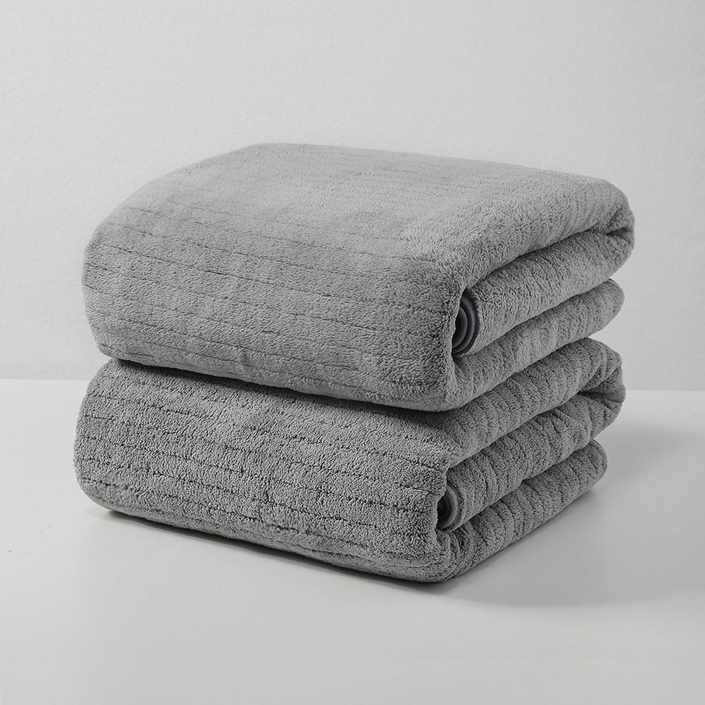 Chmadoxn Microfiber Hair Towel Wrap - Quick Dry Curly Hair Wraps for Women Wet Hair, Microfiber Towel for Hair, Hair Drying Towel Wrap, Hair Towels for Women, Hair Turban for Wet Hair (29 ×14 Inch) 4 pc Gray