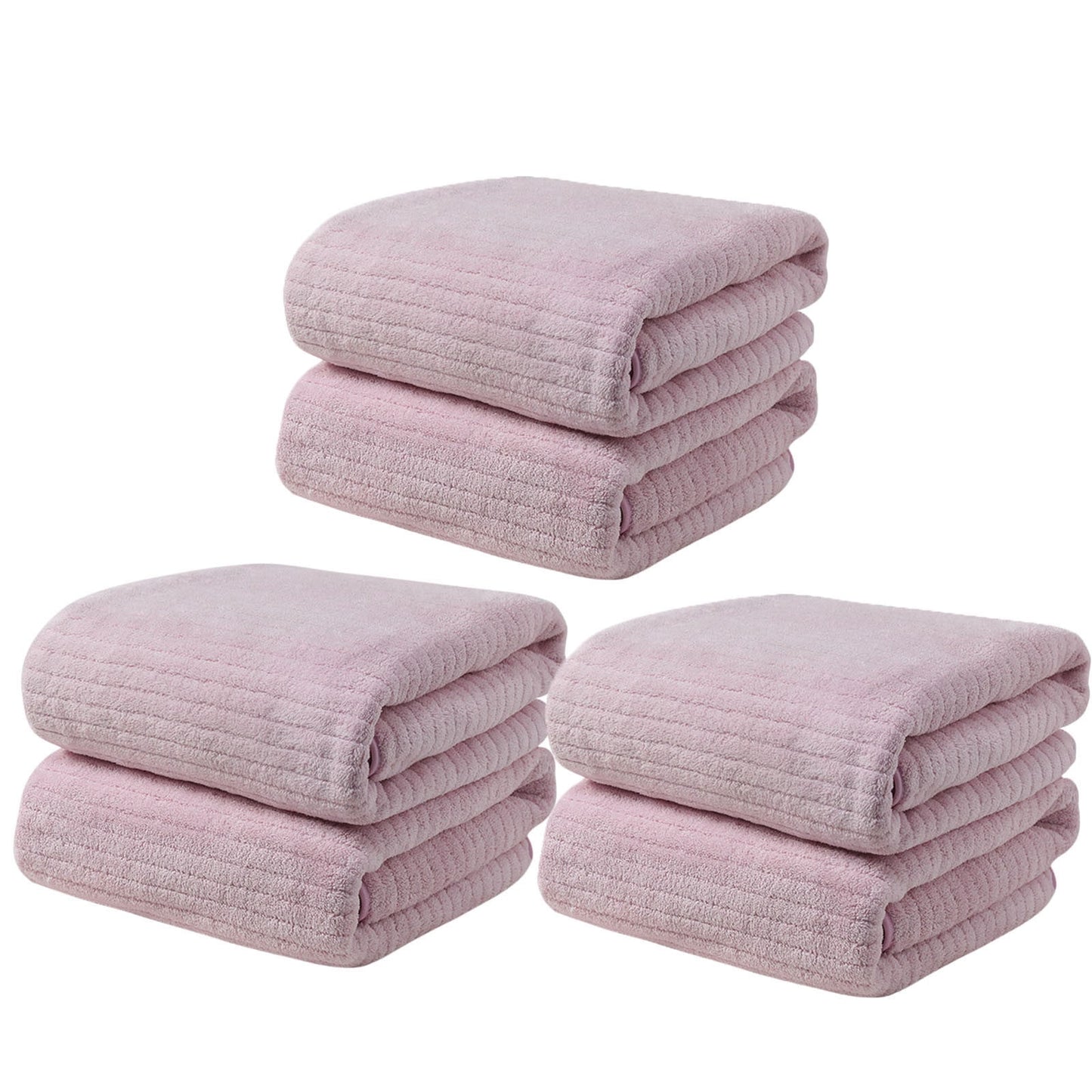 Chmadoxn Microfiber Hair Towel Wrap - Quick Dry Curly Hair Wraps for Women Wet Hair, Microfiber Towel for Hair, Hair Drying Towel Wrap, Hair Towels for Women, Hair Turban for Wet Hair (29 ×14 Inch) 2 pc Purple