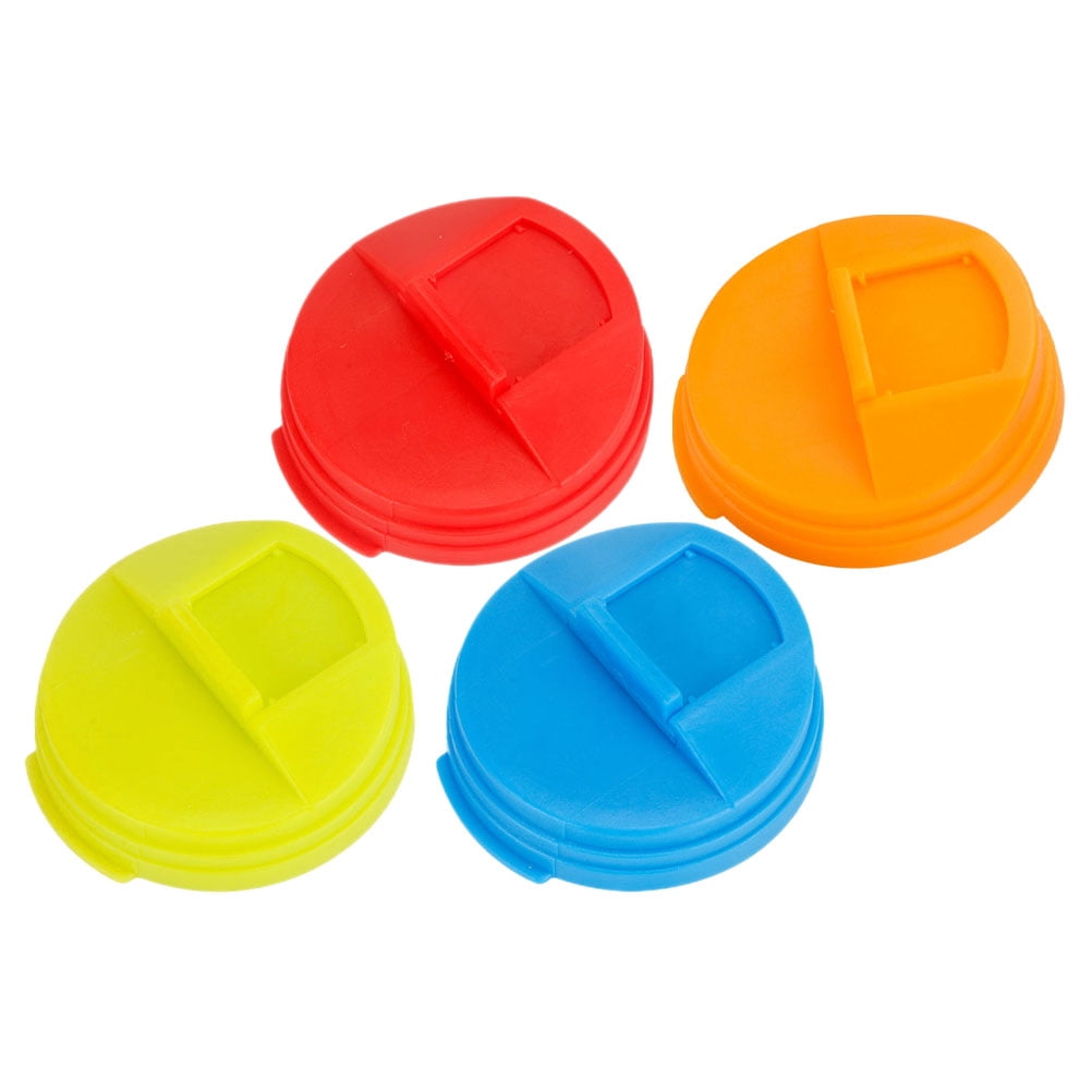 4pcs Soda Can Lids Plastic Leakproof Soda Can Covers Sealing Soda Can Covers 5.80X5.80X1.60CM Assorted Color