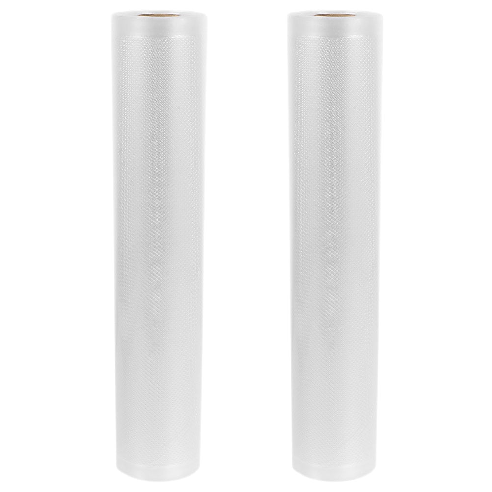 SKISUNO Vacuum Sealer Bags 2 Rolls Transparent Food Storage Bags 196.5x11x0.04 Inches and Reusable 500.00X28.00X0.10CM Transparent