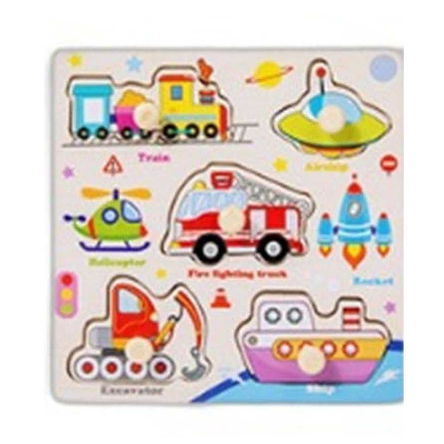 Darzheoy Wooden Puzzles for Toddlers, Montessori Toys for Toddlers Age 1-3, Kids Educational Learning Toys, Early Educational Toys, Christmas Birthday Gifts for Boys & Girls B