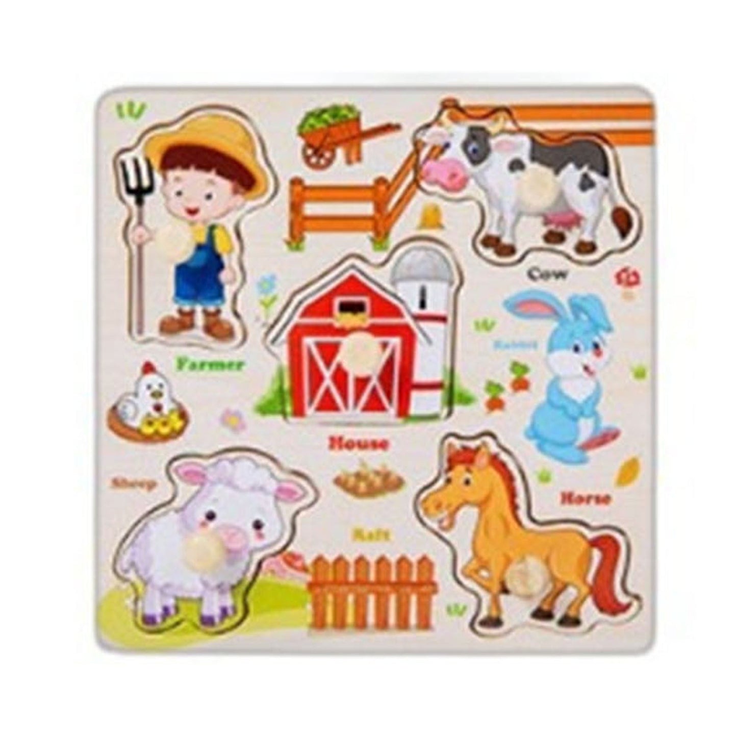 Darzheoy Wooden Puzzles for Toddlers, Montessori Toys for Toddlers Age 1-3, Kids Educational Learning Toys, Early Educational Toys, Christmas Birthday Gifts for Boys & Girls C