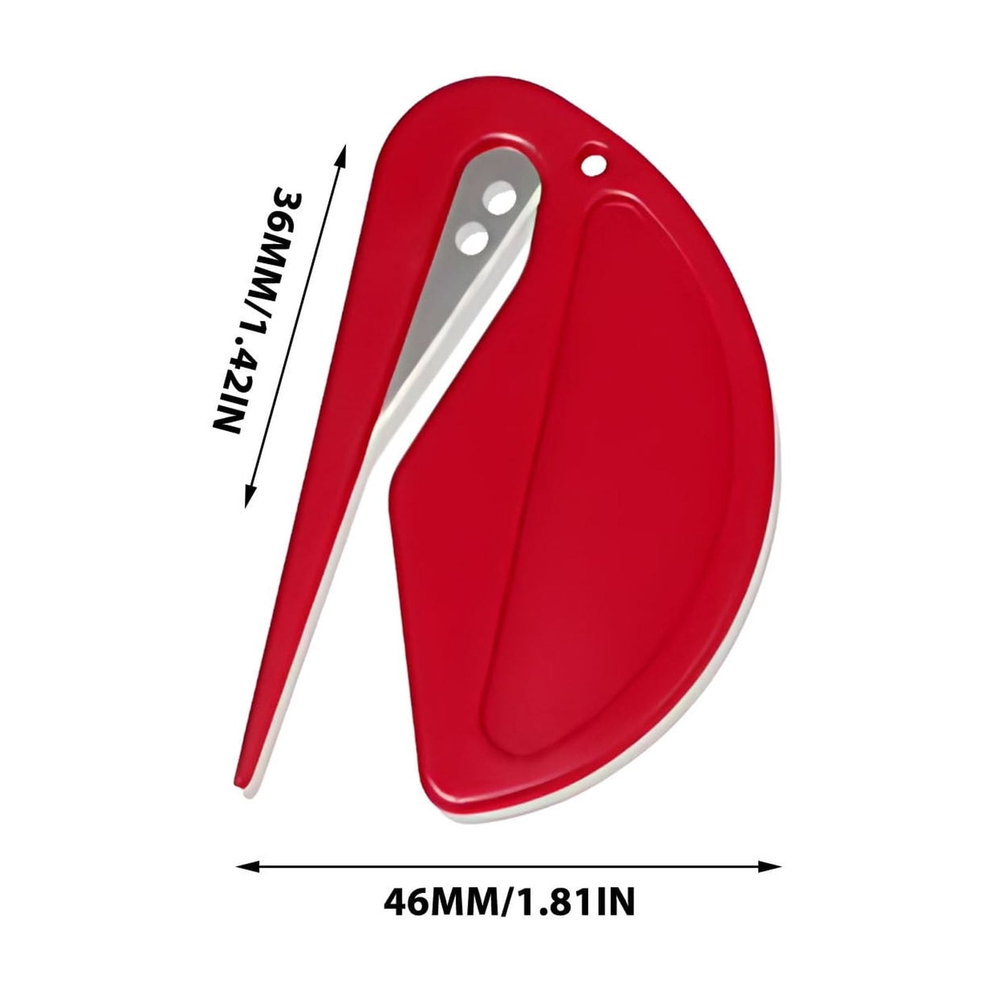 Darzheoy Letter Opener Envelope Slitter, Envelope Opener, Mail Opener, Wrapping Paper Cutter, Package Opener Red