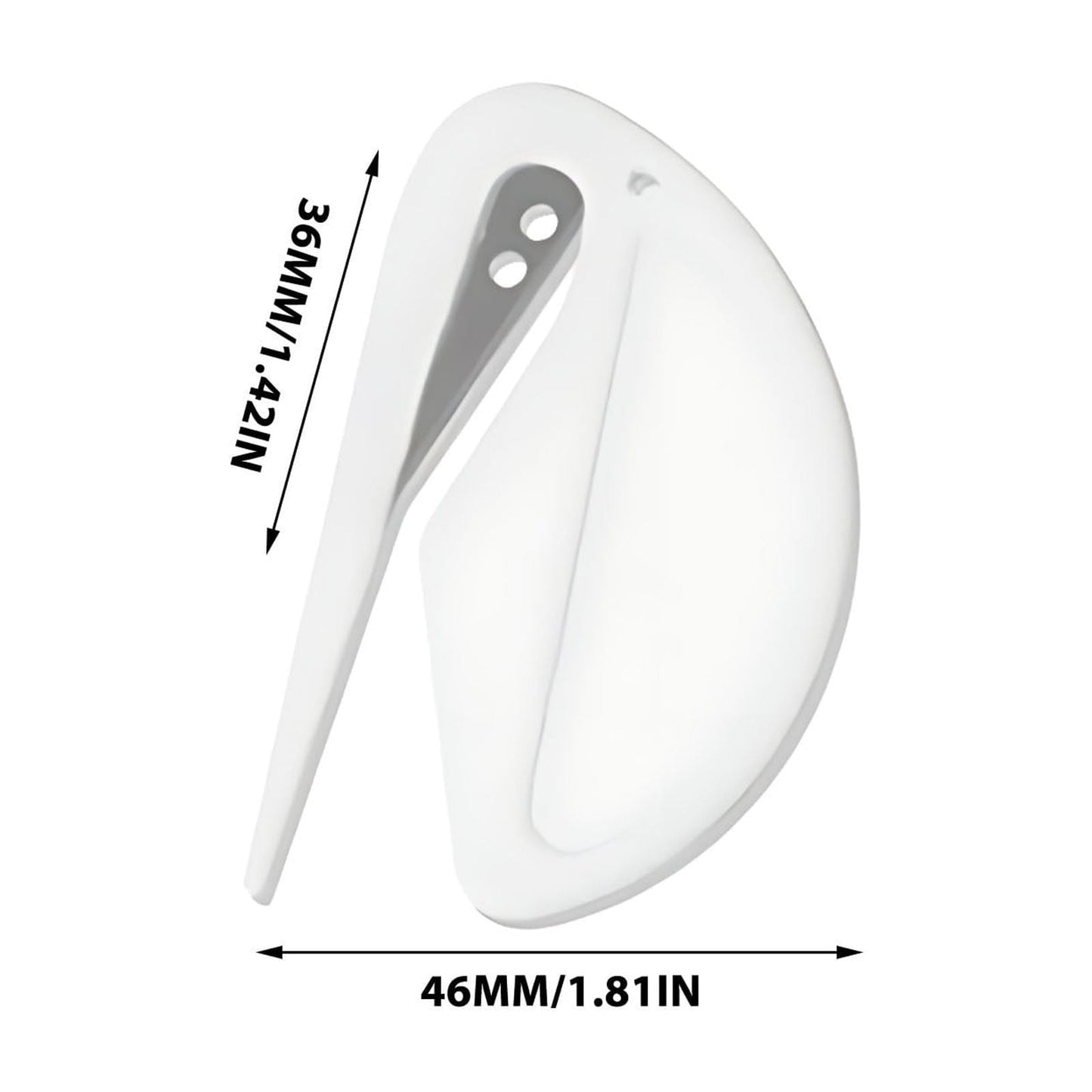 Darzheoy Letter Opener Envelope Slitter, Envelope Opener, Mail Opener, Wrapping Paper Cutter, Package Opener White