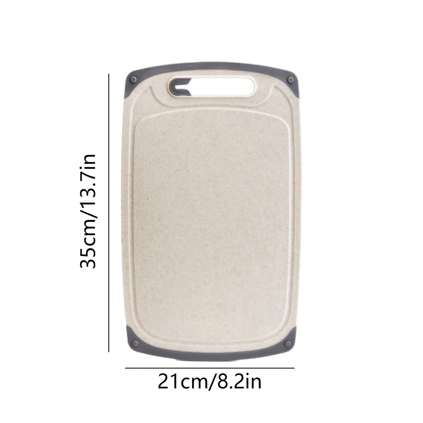 Darzheoy Whetstones Buckwheat Cutting Boards for Kitchen Dishwasher Safe Doubles Sided Design Extra Large Cutting Board for Meat Easy Grip Handle Non Slip Beige