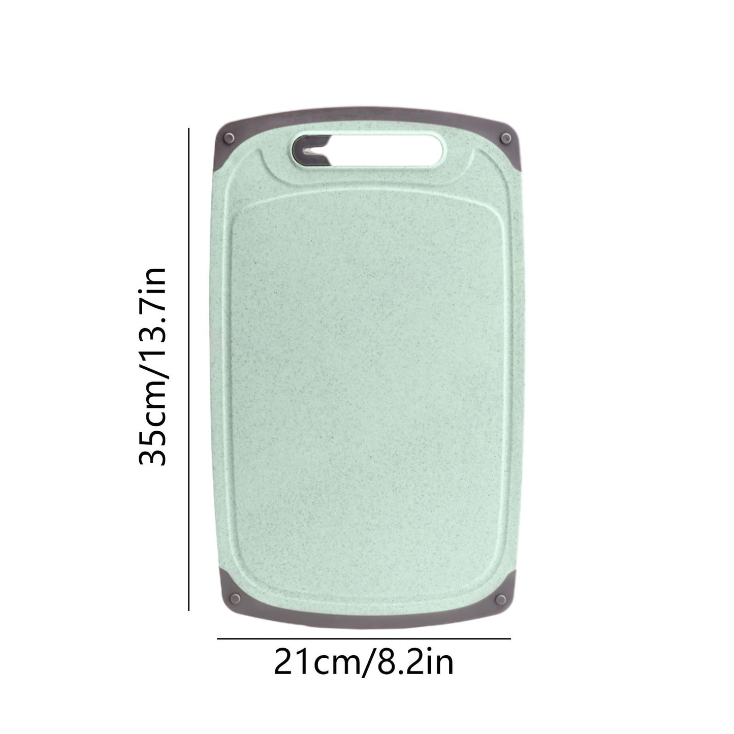 Darzheoy Whetstones Buckwheat Cutting Boards for Kitchen Dishwasher Safe Doubles Sided Design Extra Large Cutting Board for Meat Easy Grip Handle Non Slip Green