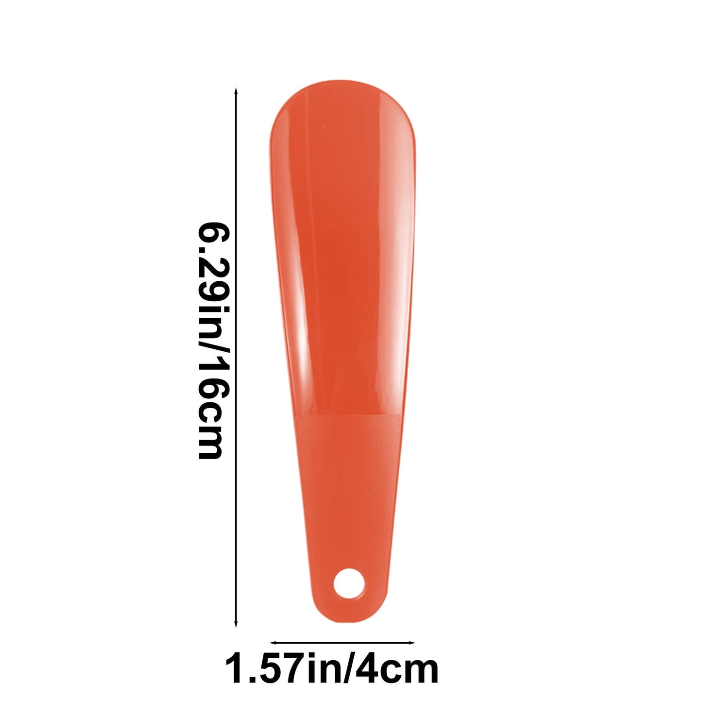 Darzheoy Shoe Horn 6.3 Inch, Shoe Horn Travel Size Small Shoe Helper Small Plastic Shoehorn Travel Shoe Horn Wide Short for Kids Women Red