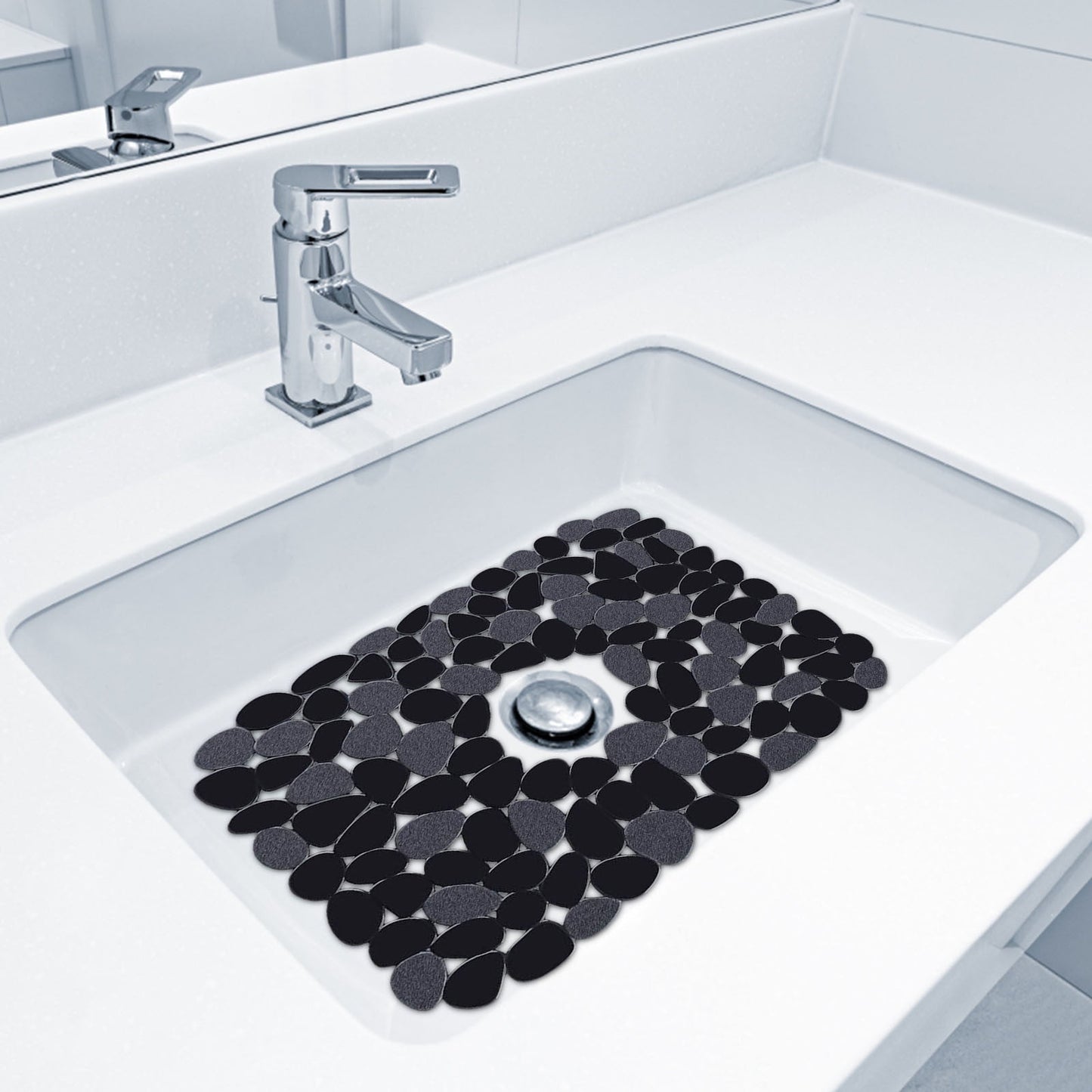 Darzheoy Pebble Sink Mat for Stainless Steel/Ceramic Sinks, PVC Sink Protectors Mats for Bottom of Kitchen Sink, Dish Drying Mat for Dishes and Glassware A