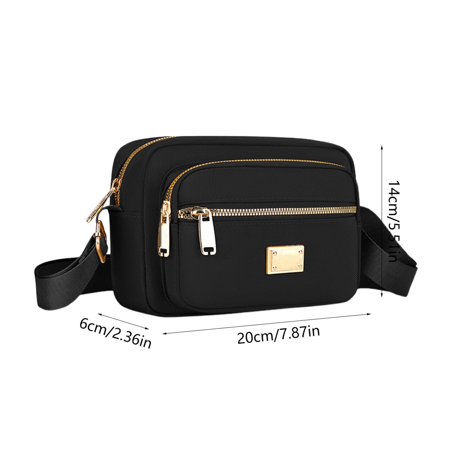 Darzheoy Fanny Packs for Women Crossbody Backpack Shoulder Messenger Bag Waterproof Everywhere Crossbody Belt Bag for Workout Running Travelling Black