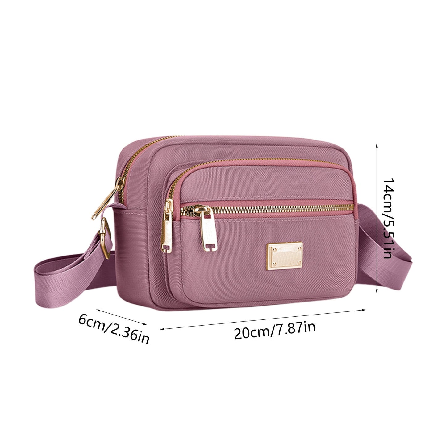 Darzheoy Fanny Packs for Women Crossbody Backpack Shoulder Messenger Bag Waterproof Everywhere Crossbody Belt Bag for Workout Running Travelling Pink