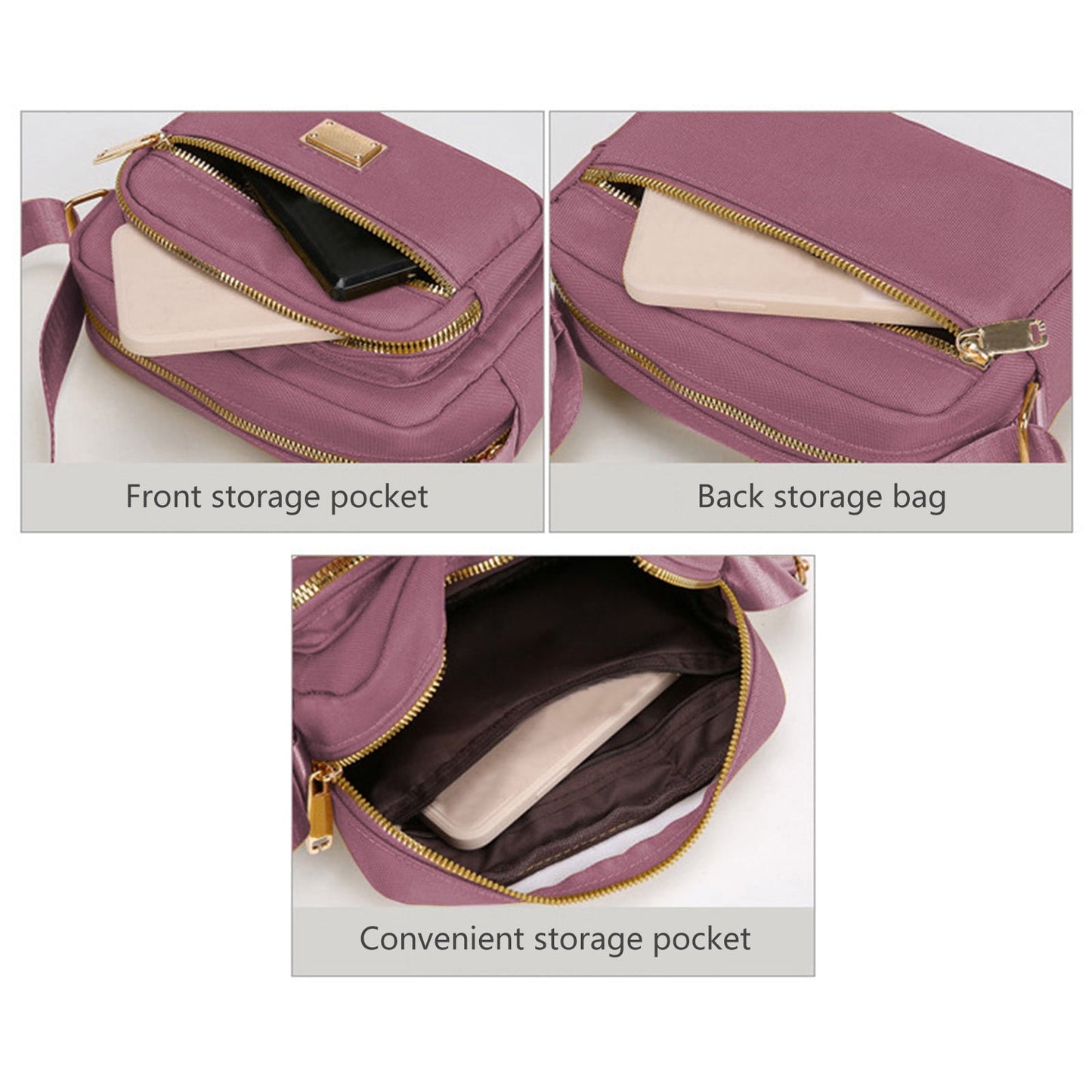 Darzheoy Fanny Packs for Women Crossbody Backpack Shoulder Messenger Bag Waterproof Everywhere Crossbody Belt Bag for Workout Running Travelling Pink