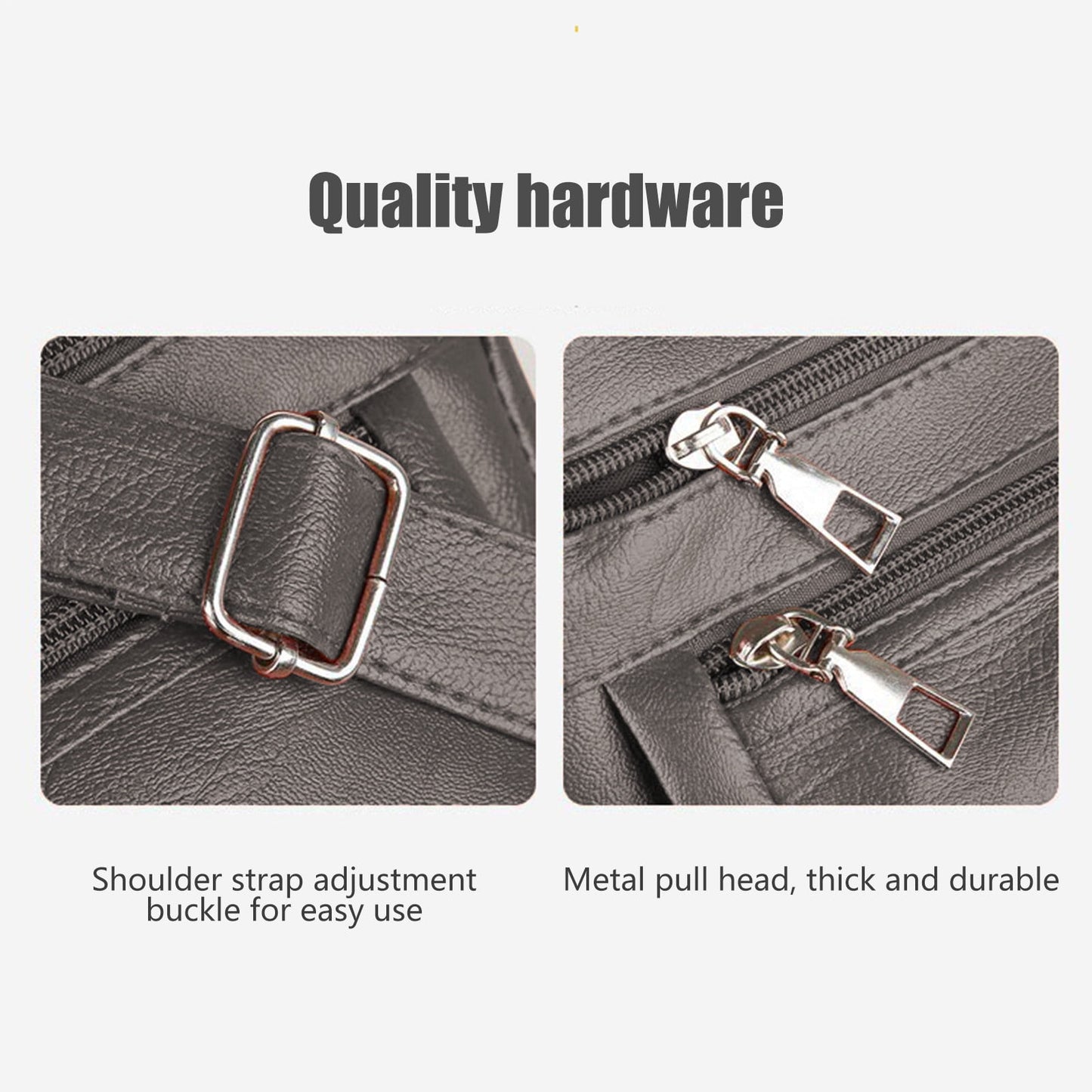Darzheoy Purses for Women Soft PU Leather Shoulder Bag Ladies Crossbody Purse and handbags Lightweight Pocketbook Gray