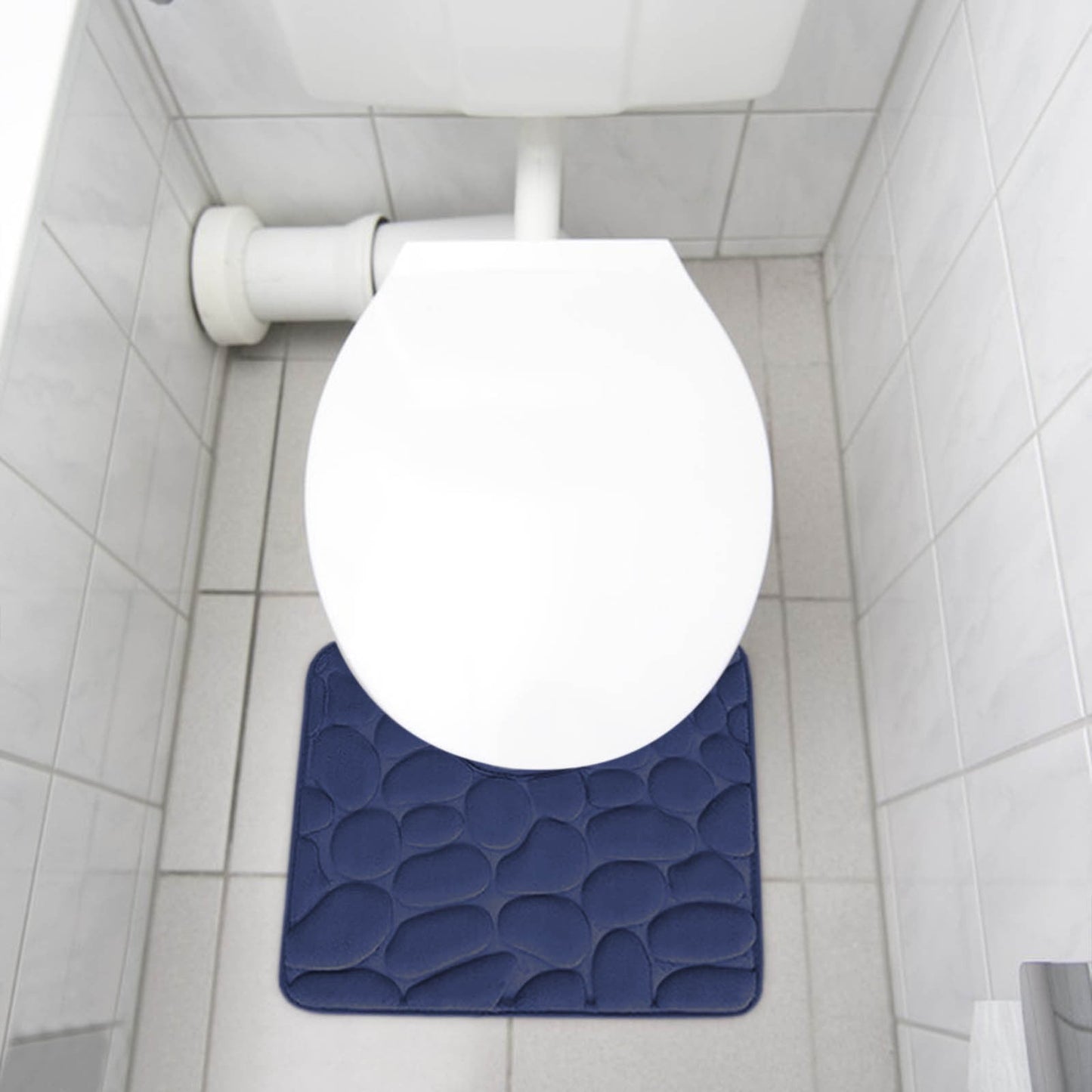 Kdkad Bathroom Rugs Sets 4 Piece, Non Slip Memory Foam Bathroom Rugs, Machine Wash Bathroom Mat Set, Water Absorbent Bath Rug Set for Tub, Toilet and Floor 40*50cmU/15.7*19.7in 50*80cm/19.7*31.5in 50*100cm/19.7*39.3in lid38*40cm/14.9*15.7in J