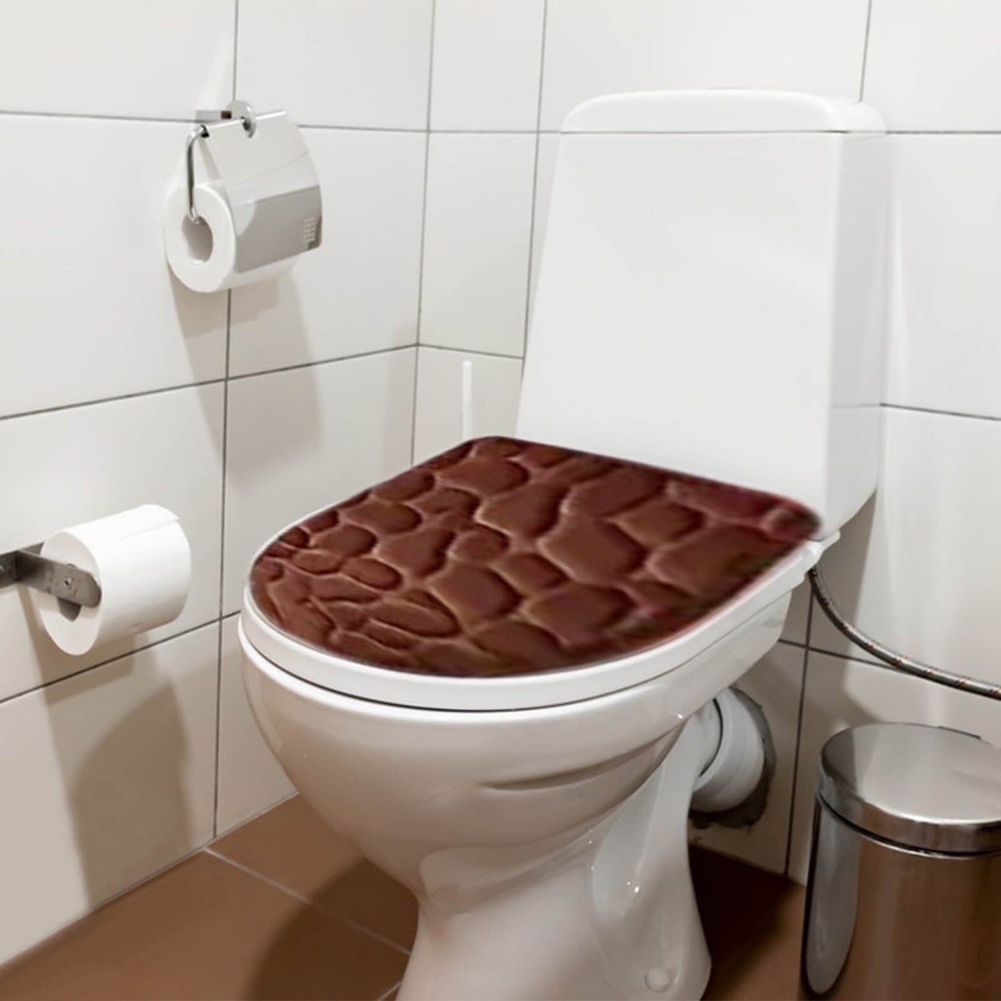 Kdkad Bathroom Rugs Sets 4 Piece, Non Slip Memory Foam Bathroom Rugs, Machine Wash Bathroom Mat Set, Water Absorbent Bath Rug Set for Tub, Toilet and Floor 40*50cmU/15.7*19.7in 50*80cm/19.7*31.5in 50*100cm/19.7*39.3in lid38*40cm/14.9*15.7in K