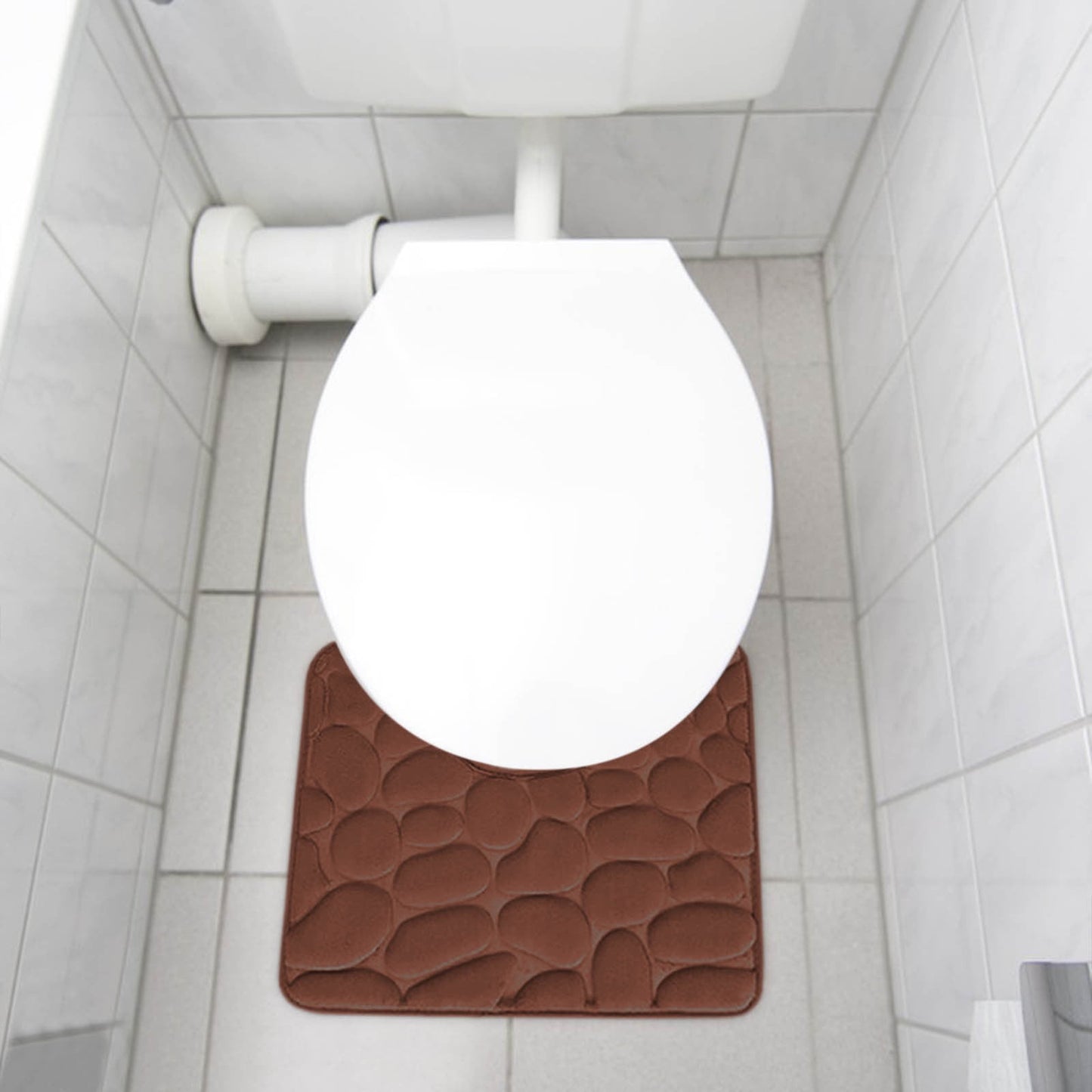 Kdkad Bathroom Rugs Sets 4 Piece, Non Slip Memory Foam Bathroom Rugs, Machine Wash Bathroom Mat Set, Water Absorbent Bath Rug Set for Tub, Toilet and Floor 40*50cmU/15.7*19.7in 50*80cm/19.7*31.5in 50*100cm/19.7*39.3in lid38*40cm/14.9*15.7in K