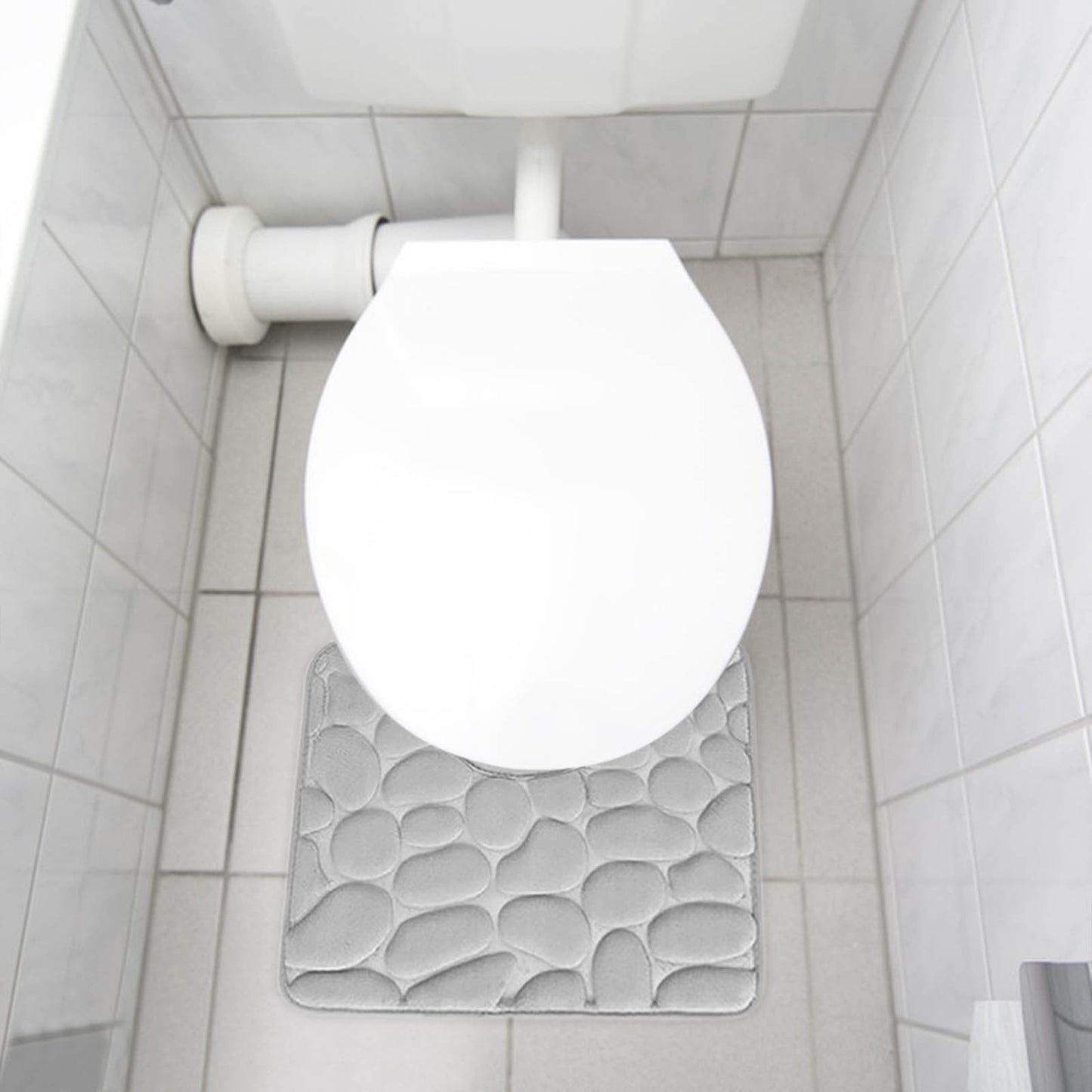 Kdkad Bathroom Rugs Sets 4 Piece, Non Slip Memory Foam Bathroom Rugs, Machine Wash Bathroom Mat Set, Water Absorbent Bath Rug Set for Tub, Toilet and Floor As Show L