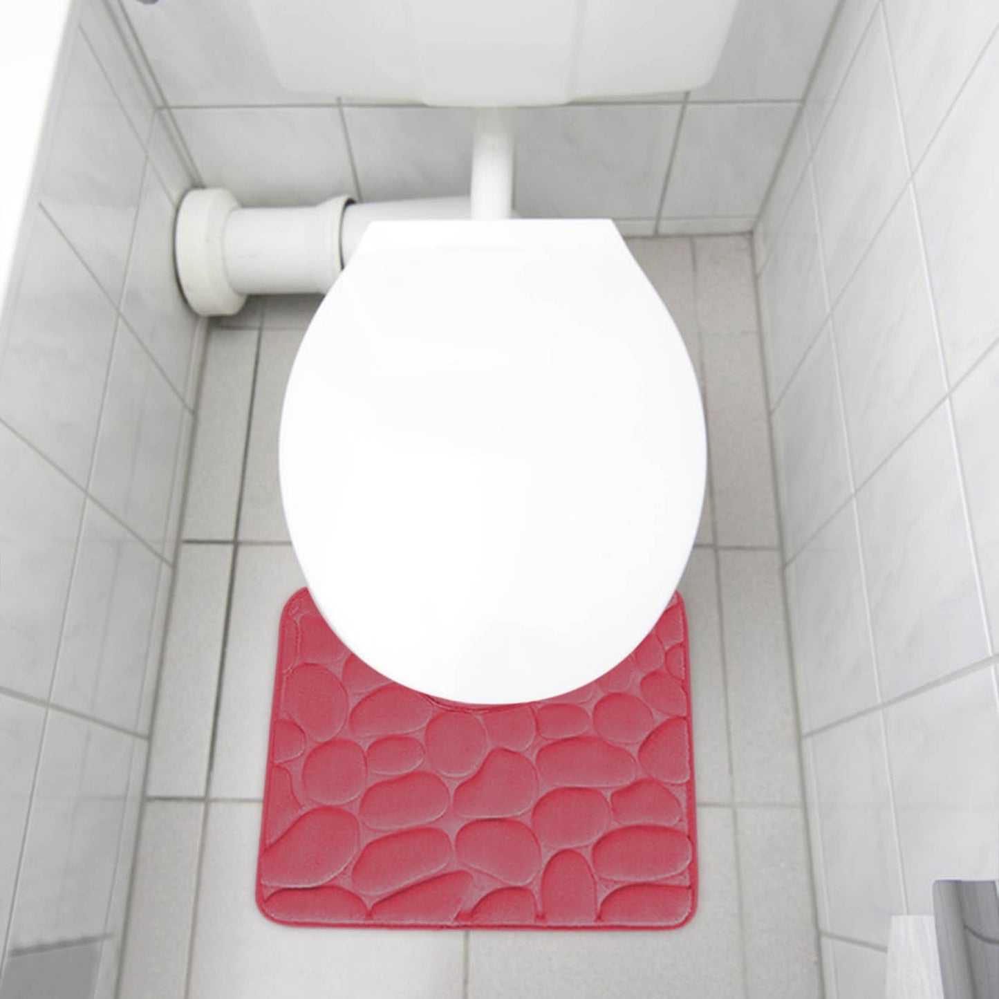 Kdkad Bathroom Rugs Sets 4 Piece, Non Slip Memory Foam Bathroom Rugs, Machine Wash Bathroom Mat Set, Water Absorbent Bath Rug Set for Tub, Toilet and Floor As Show N