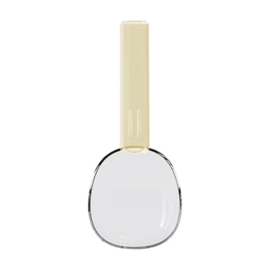 Darzheoy Flour Scoops for Canisters, Grain Scoop Measuring Cups, Food-Safe Kitchen Utensils, Multi-Purpose Flour Scoop for Canisters, Rice Spoon Beige