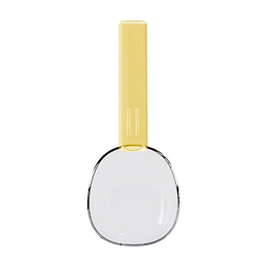 Darzheoy Flour Scoops for Canisters, Grain Scoop Measuring Cups, Food-Safe Kitchen Utensils, Multi-Purpose Flour Scoop for Canisters, Rice Spoon Yellow