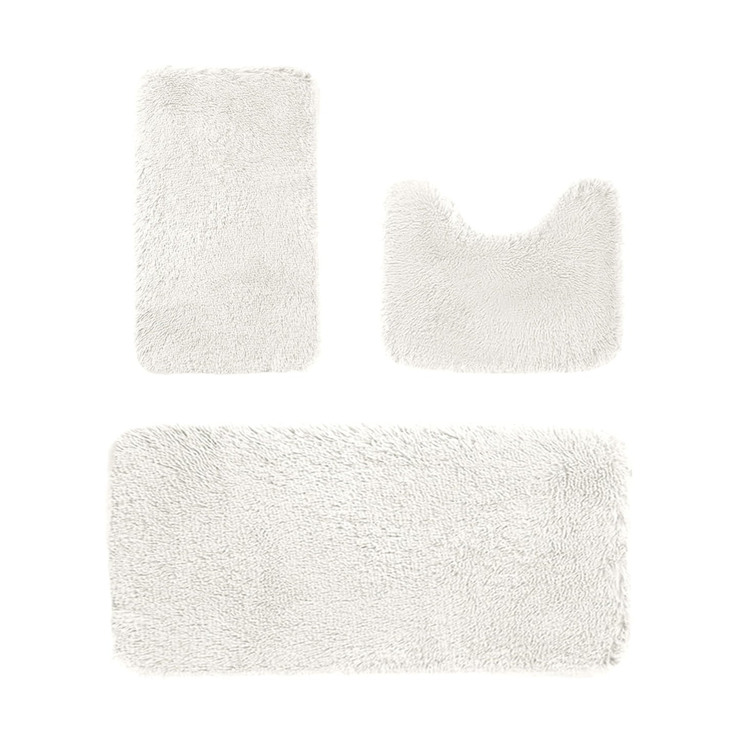 Kdkad Bathroom Rugs Sets 3 Piece, Bath Rugs for Bathroom Non Slip, Ultra Soft Water Absorbent Microfiber Bath Mat Set, Machine Washable Thick Plush Bath Mats for Bathroom Floor,Tub and Shower 3 pc Blue 1