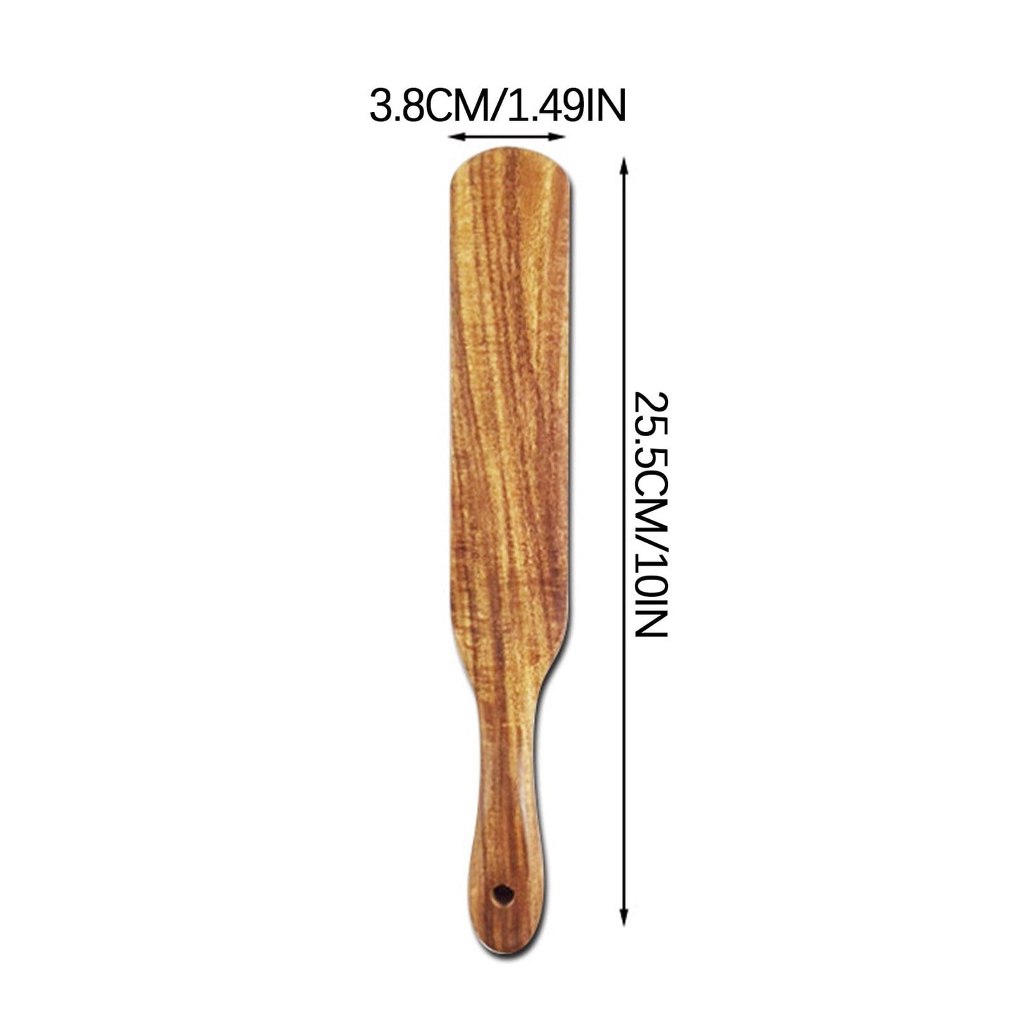 Kdkad Large Wooden Spoon, Wooden Spoon for Cooking, Large Wood Scoop Utensil, Kitchen Serving Scoop for Pot, Long Handle Spoon, Heavy Food Service Spoon, Mixing Spoon, Smooth Finish & Comfortable Grip As Show B
