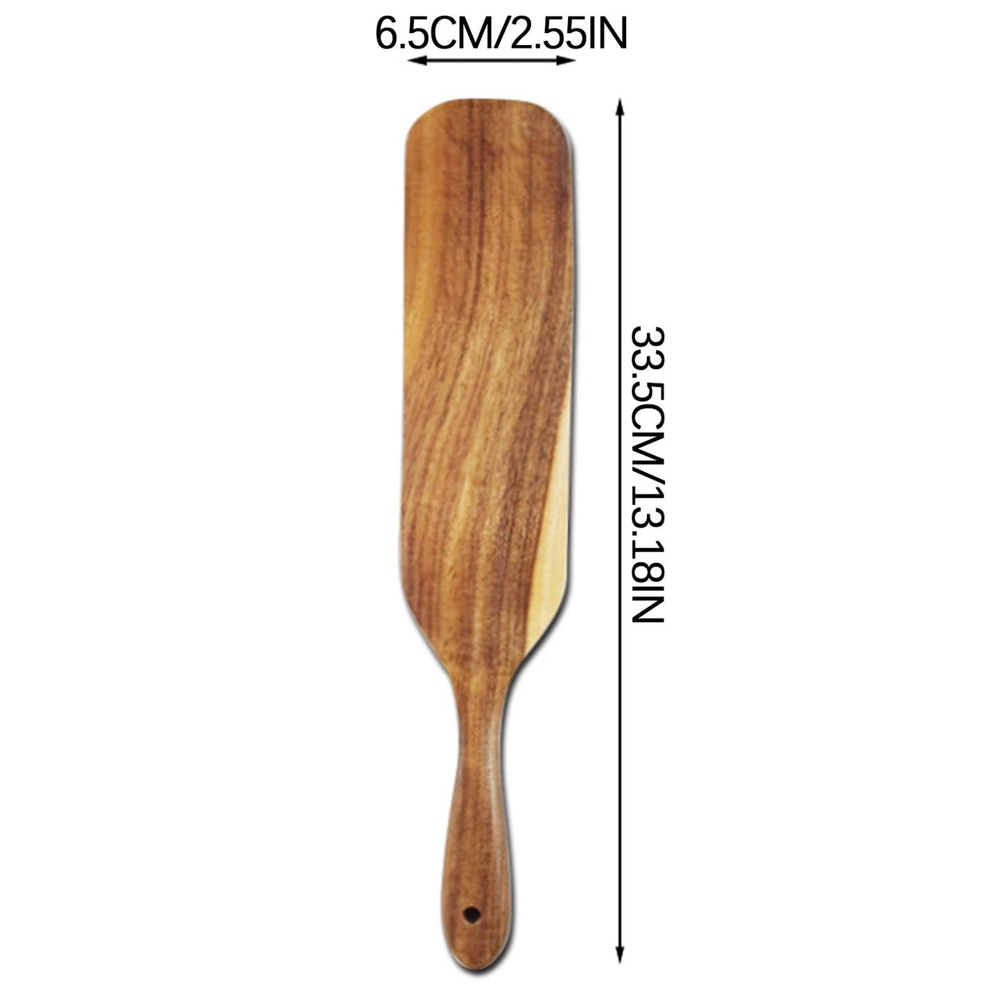 Kdkad Large Wooden Spoon, Wooden Spoon for Cooking, Large Wood Scoop Utensil, Kitchen Serving Scoop for Pot, Long Handle Spoon, Heavy Food Service Spoon, Mixing Spoon, Smooth Finish & Comfortable Grip As Show B