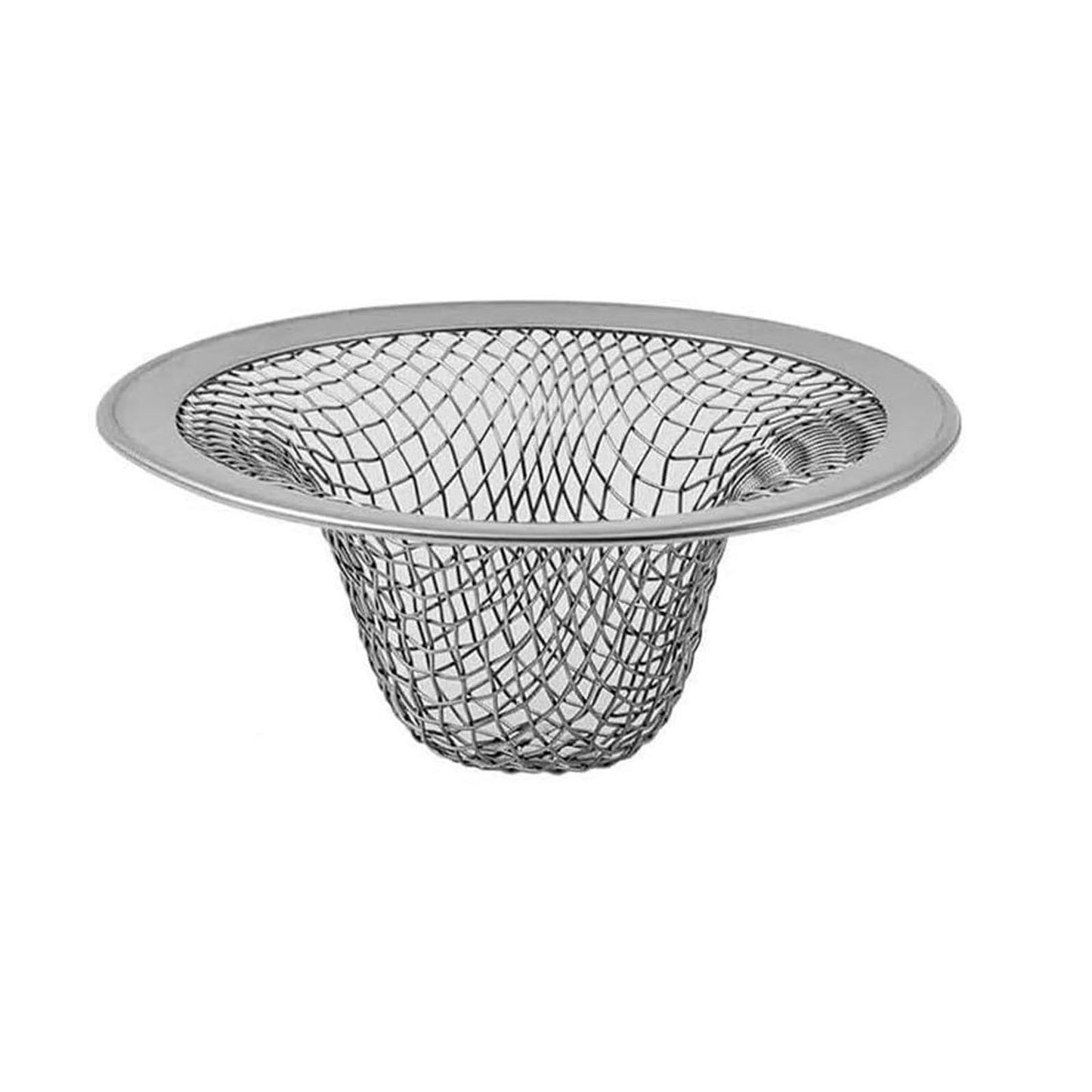 Kdkad Tub Drain Hair Catcher - Shower Drain Mesh Strainer, Stainless Steel Shower Bathtub Drain Cover, Bathroom Sink Strainer Filter Basket for Bathroom Sink, Wash Basin Floor Drain S Silver