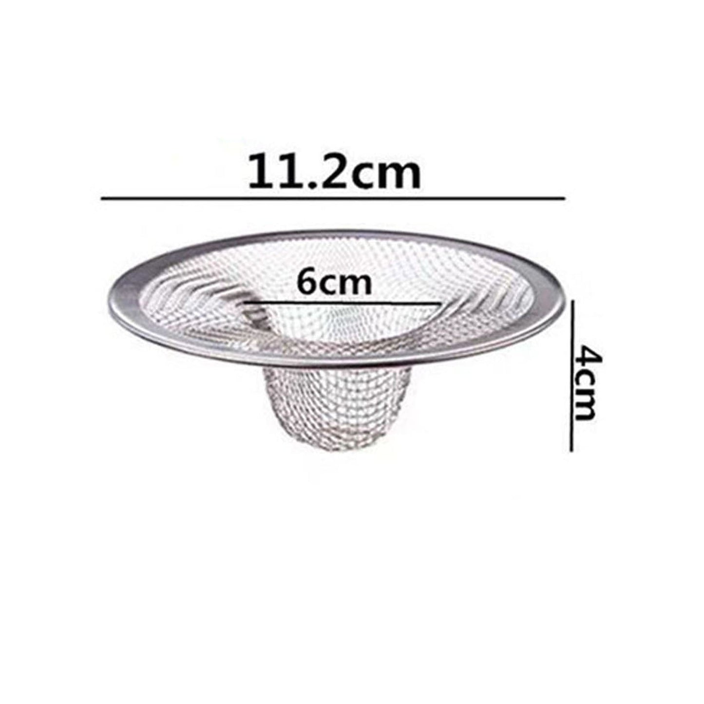 Kdkad Tub Drain Hair Catcher - Shower Drain Mesh Strainer, Stainless Steel Shower Bathtub Drain Cover, Bathroom Sink Strainer Filter Basket for Bathroom Sink, Wash Basin Floor Drain M Silver